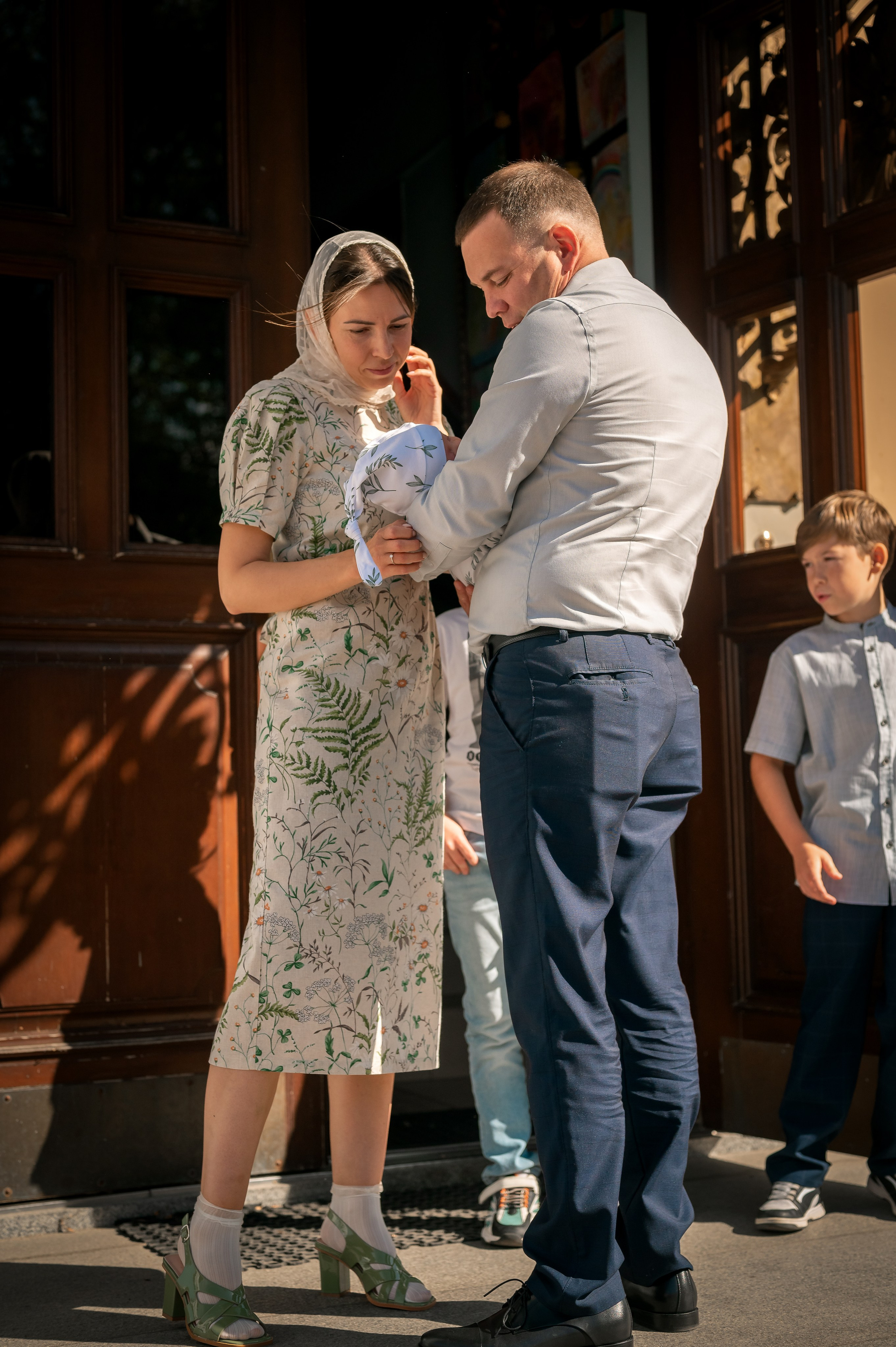 Таинство крещения. Фотограф новорождённых, семейный, школьный в городе Калуге Евгения