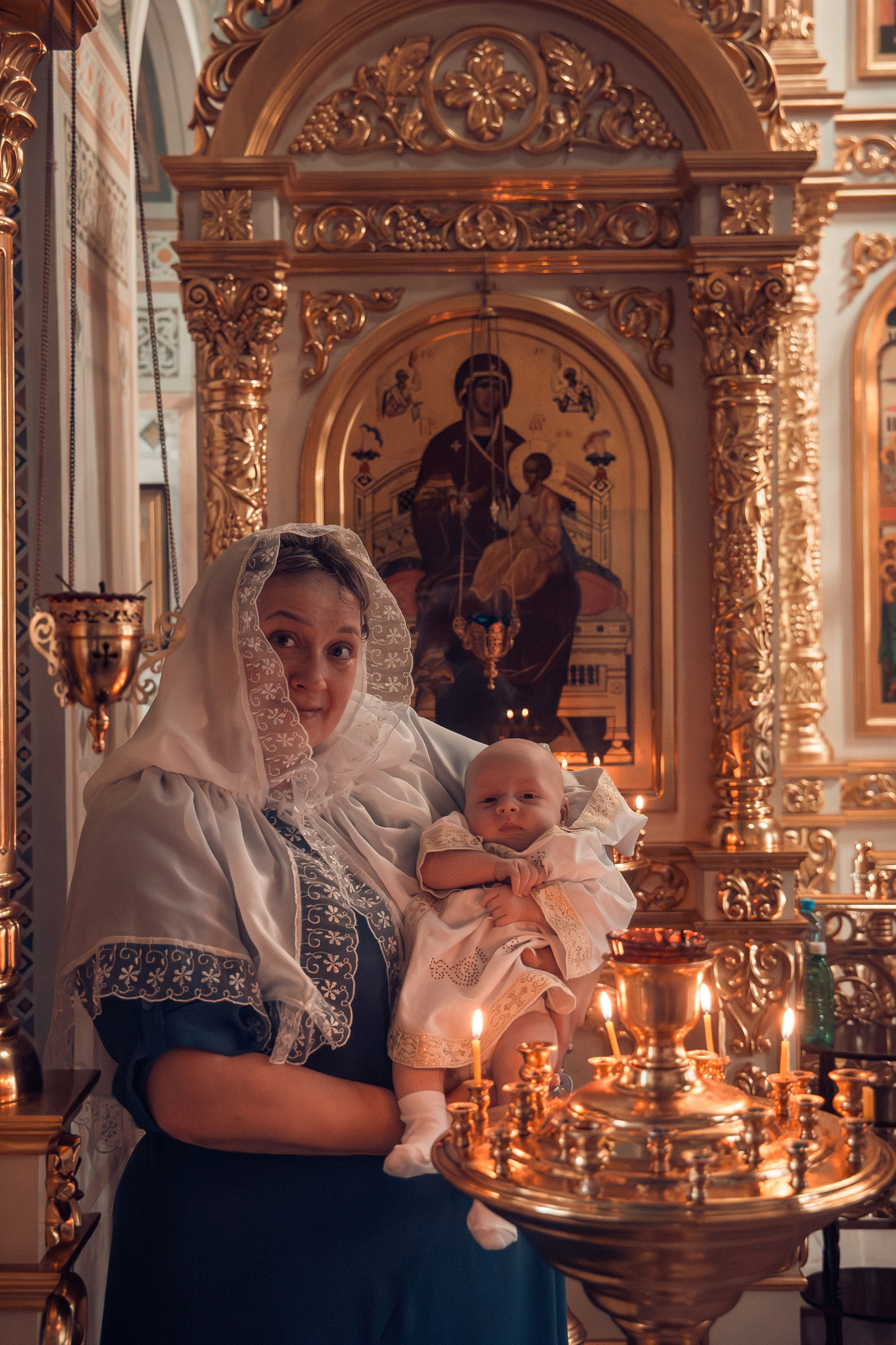 Крещение Сергея в храме Успения Богородицы с. Истомино