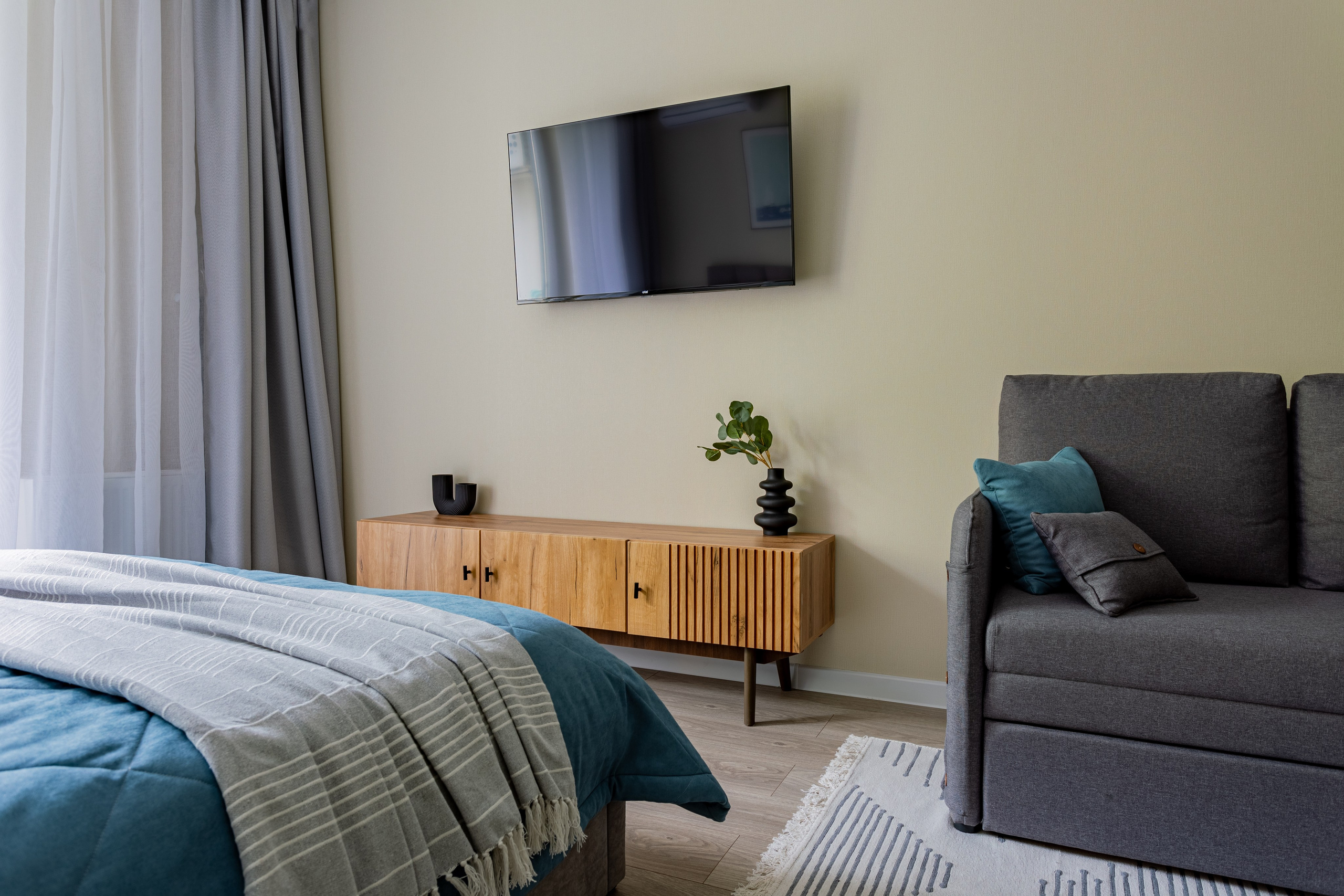 Комплектация студии с ремонтом от застройщика. Интерьерный фотограф. Хоумстейджер. Сочи/Адлер/Красная поляна