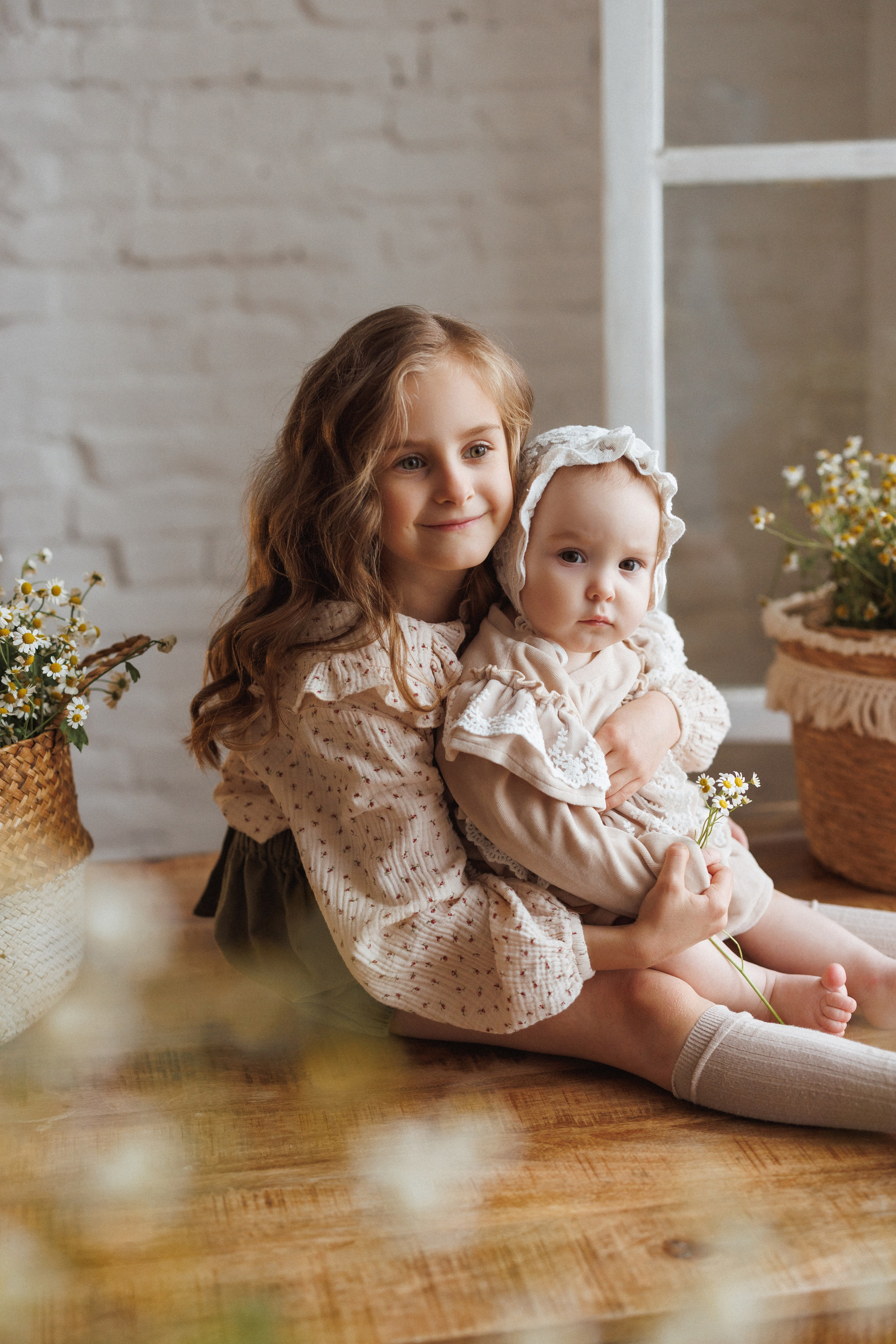 Фотосессия с Ромашками в фотостудии Space JOBS, город Краснодар. Семейный и детский фотограф в Краснодаре Анна Трашкова