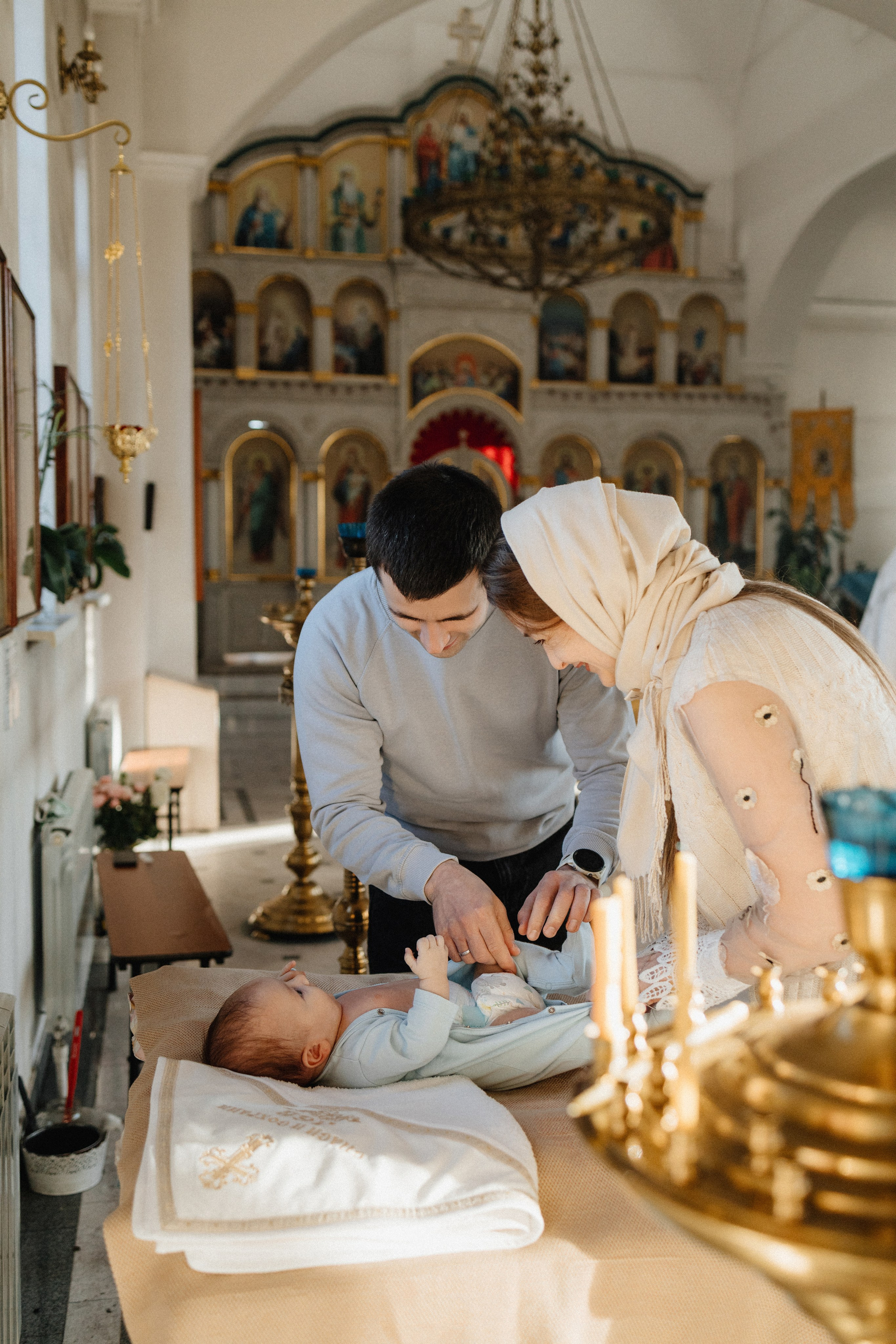 Крещение. Семейный лайфстайл фотограф в г. Липецк