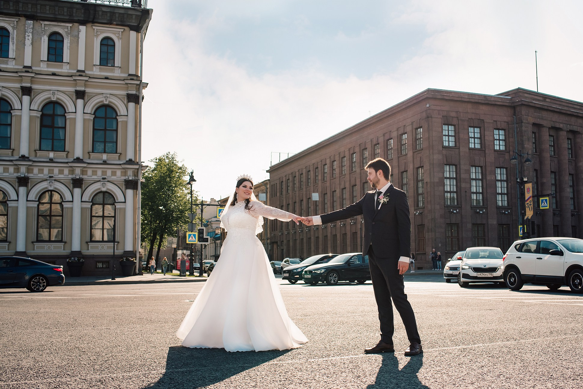 Алина и Илья. Свадебная классика. Семейный и Свадебный фотограф. Санкт-Петербург. Пушкин
