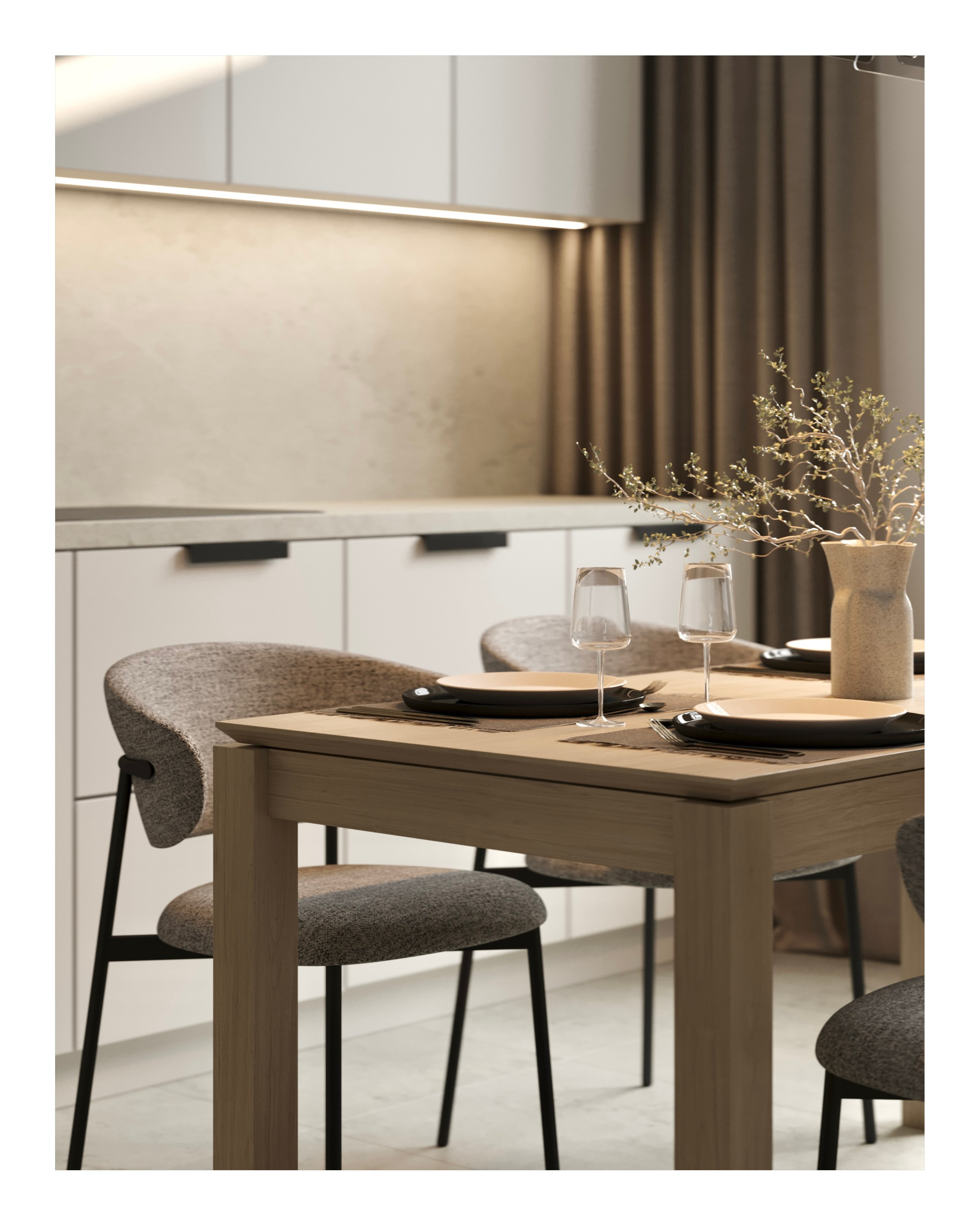 Light minimalistic interior 2. Cg artist Shchapov Dmitry