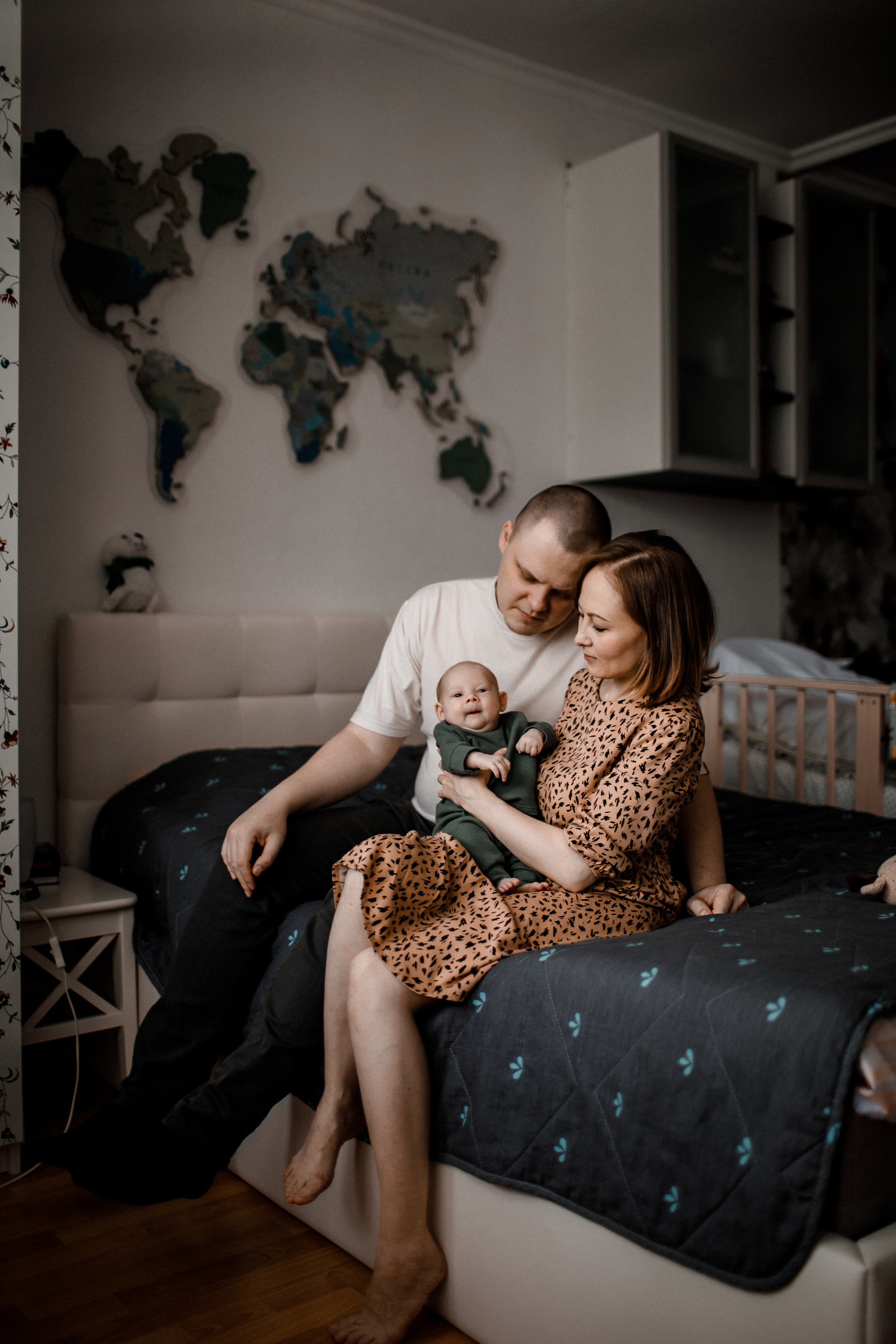 Фотосессия новорожденного дома Москва