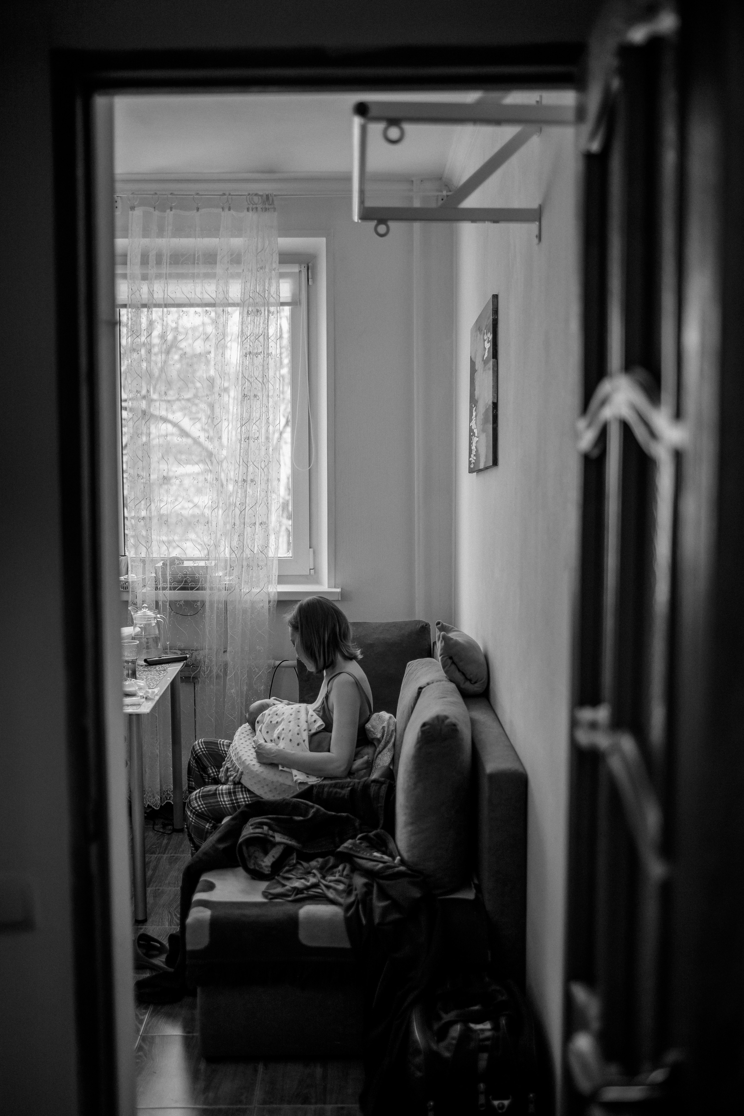 Фотосессия новорожденного дома Москва