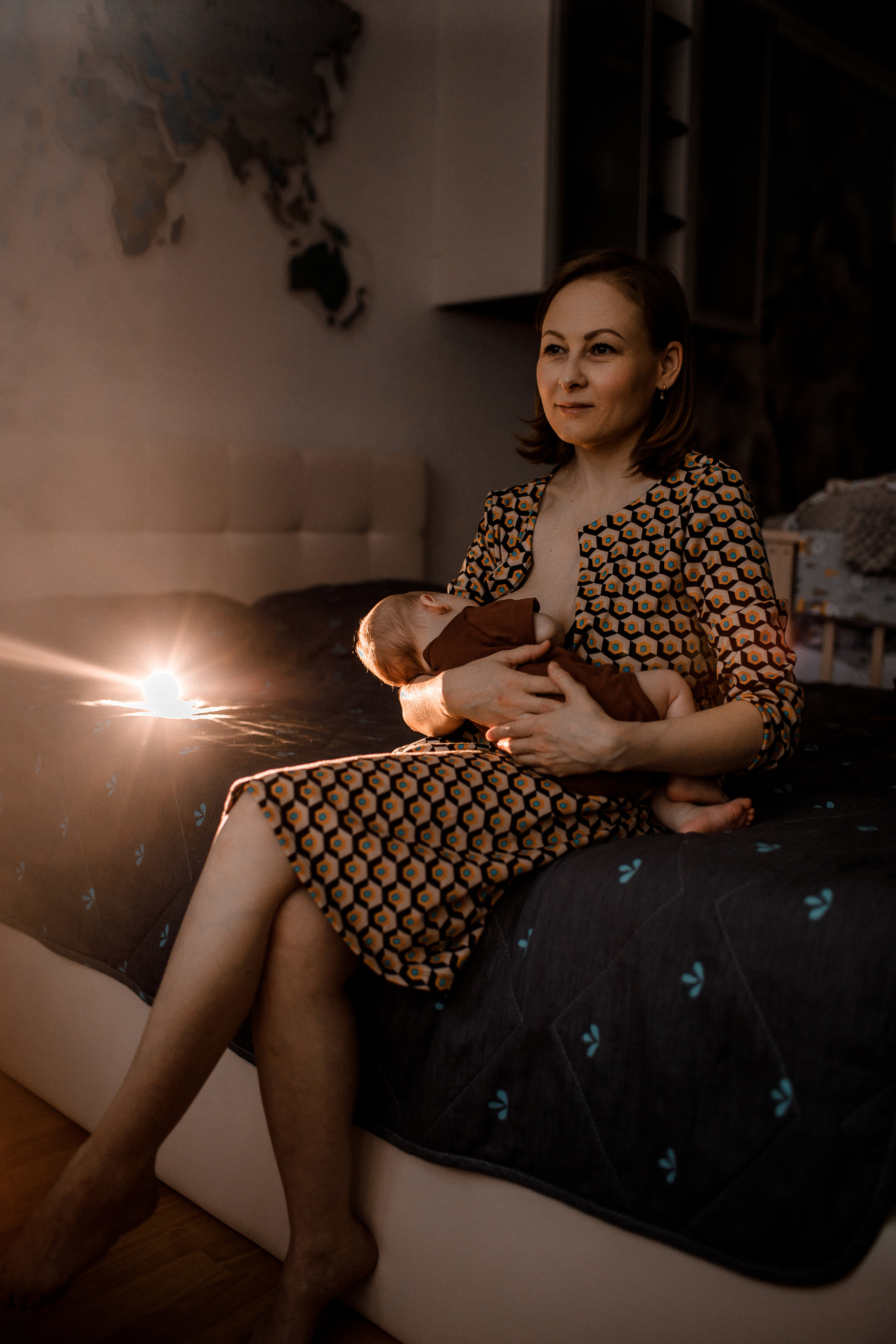 Фотосессия новорожденного дома Москва