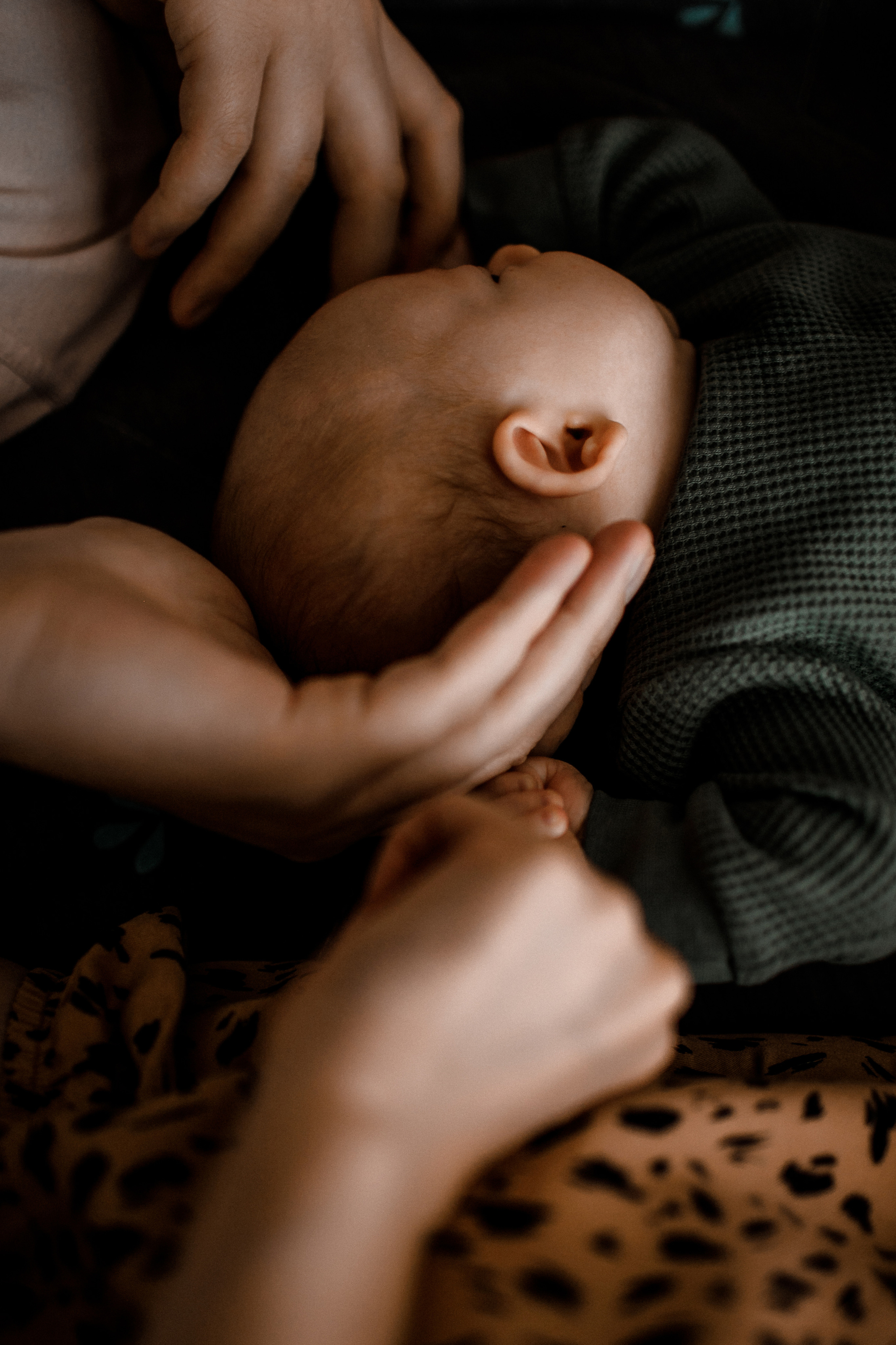 Фотосессия новорожденного дома Москва