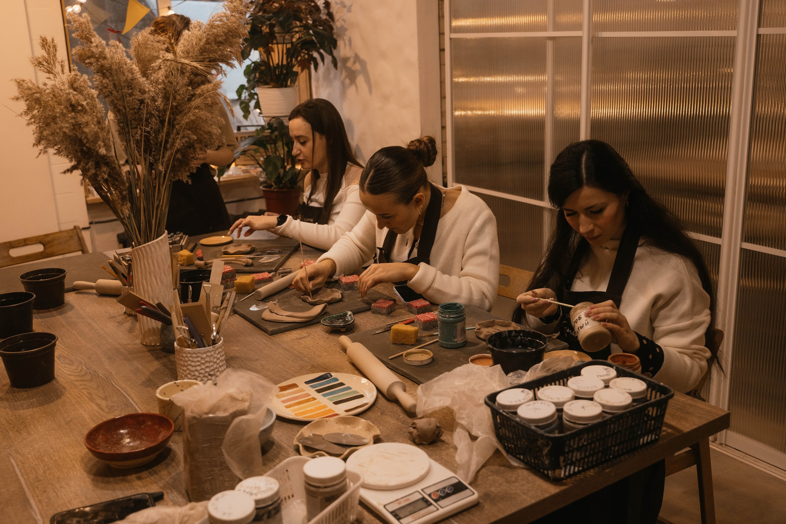 День рождения в гончарной мастерской. Свадебный, семейный фотограф в Рязани Лена Брант