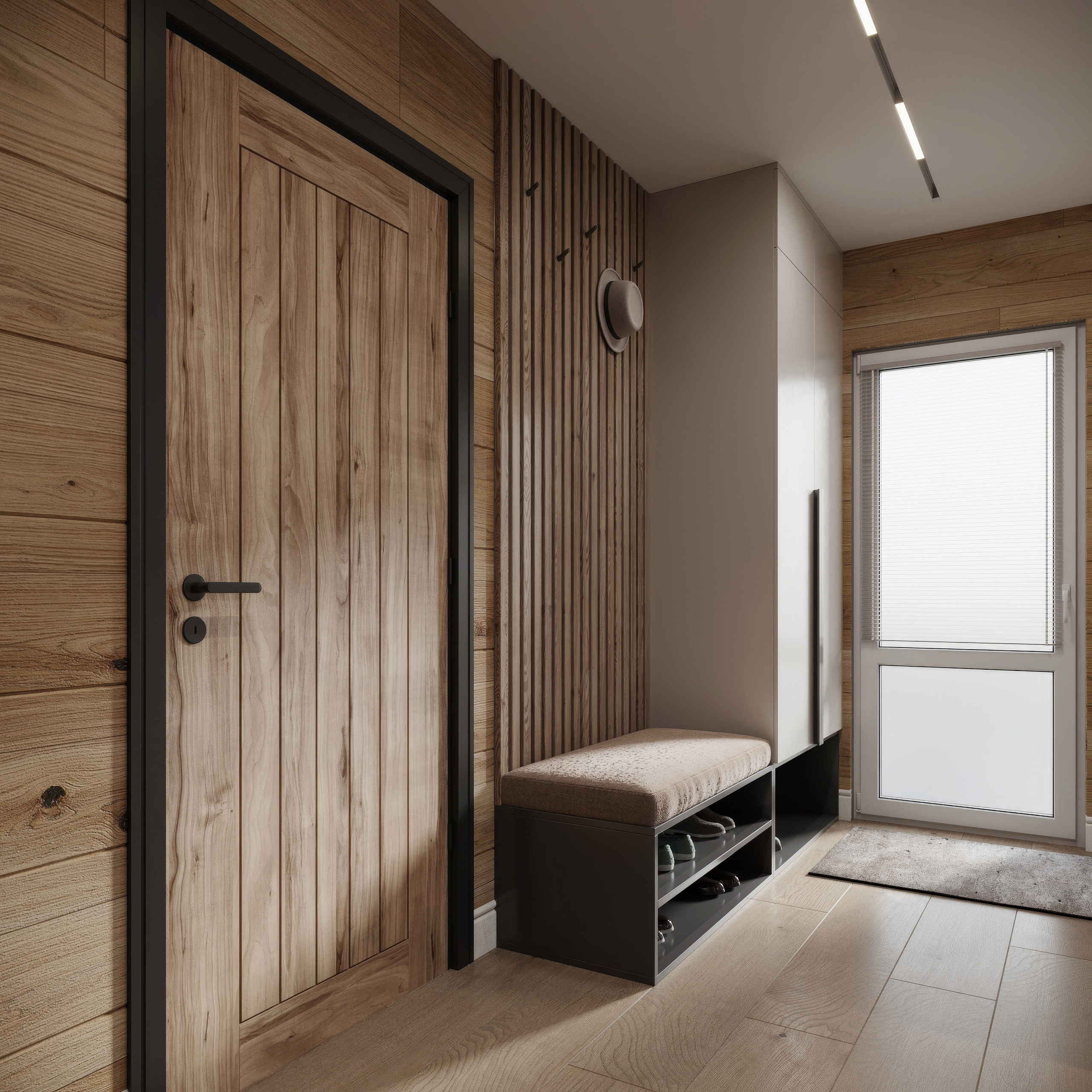 Countryside Cottage — Interior Design with Natural Materials. 3D INTERIOR AND ARCHITECTURE VISUALIZATION