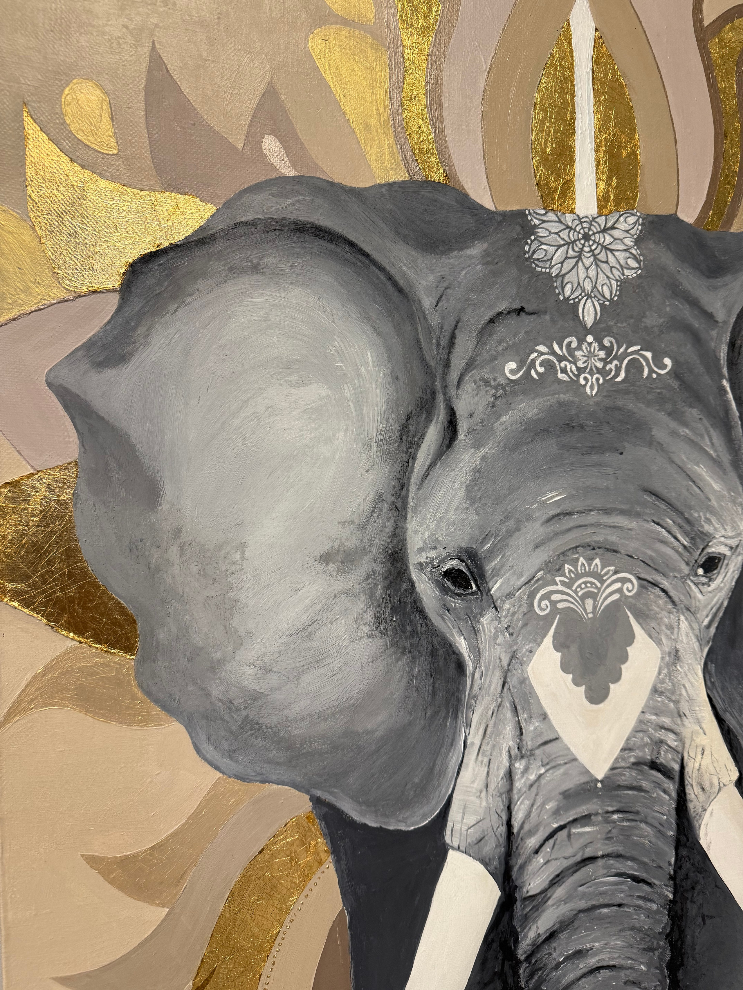 Слон. Художник интерьерных картин на заказ в Москве Nadi_Korchagina