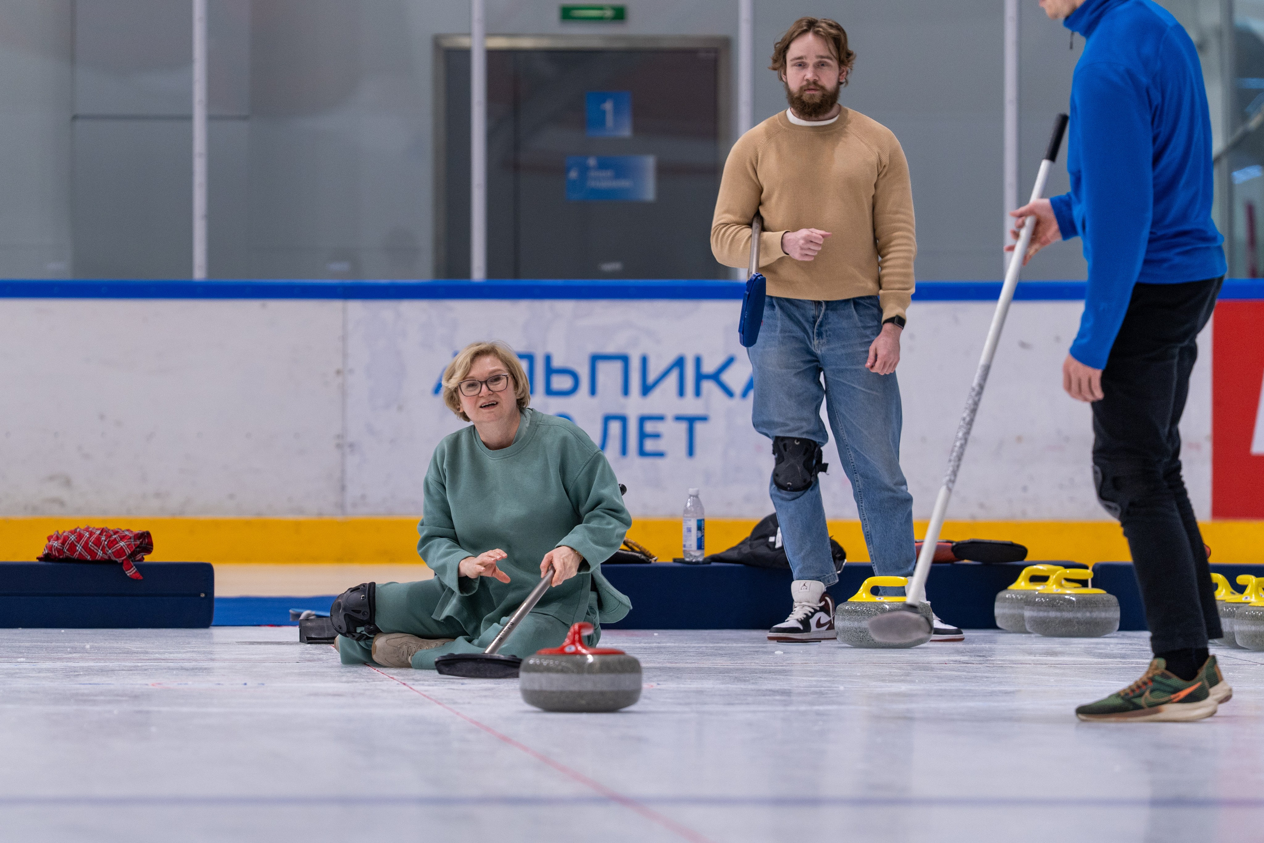 Керлинг для компании Р-Фарм. Репортажный фотограф в Красной Поляне и Сочи Павлюченко Екатерина