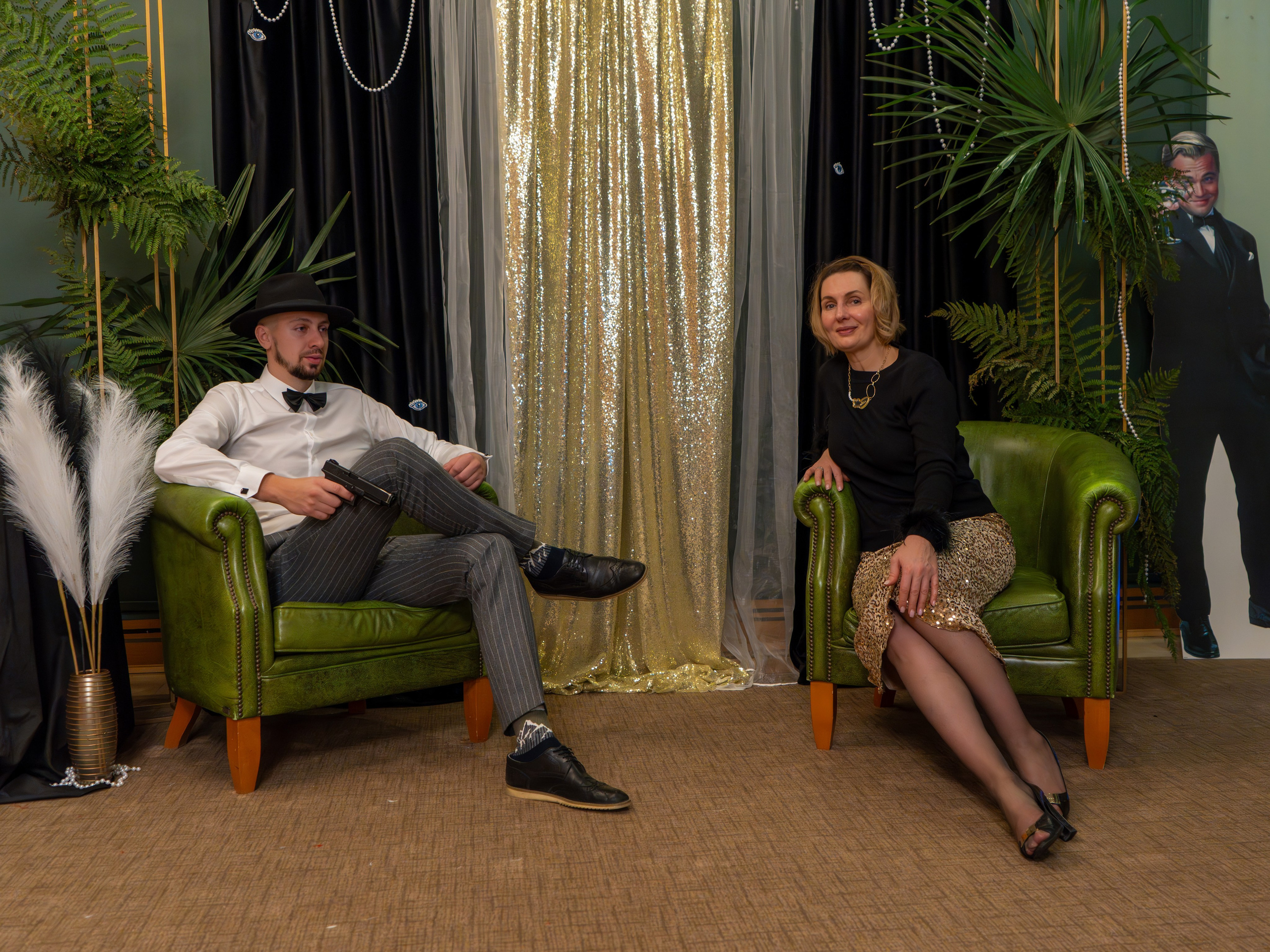 Новый год в стиле Great Gatsby. Репортажный фотограф в Красной Поляне и Сочи Павлюченко Екатерина