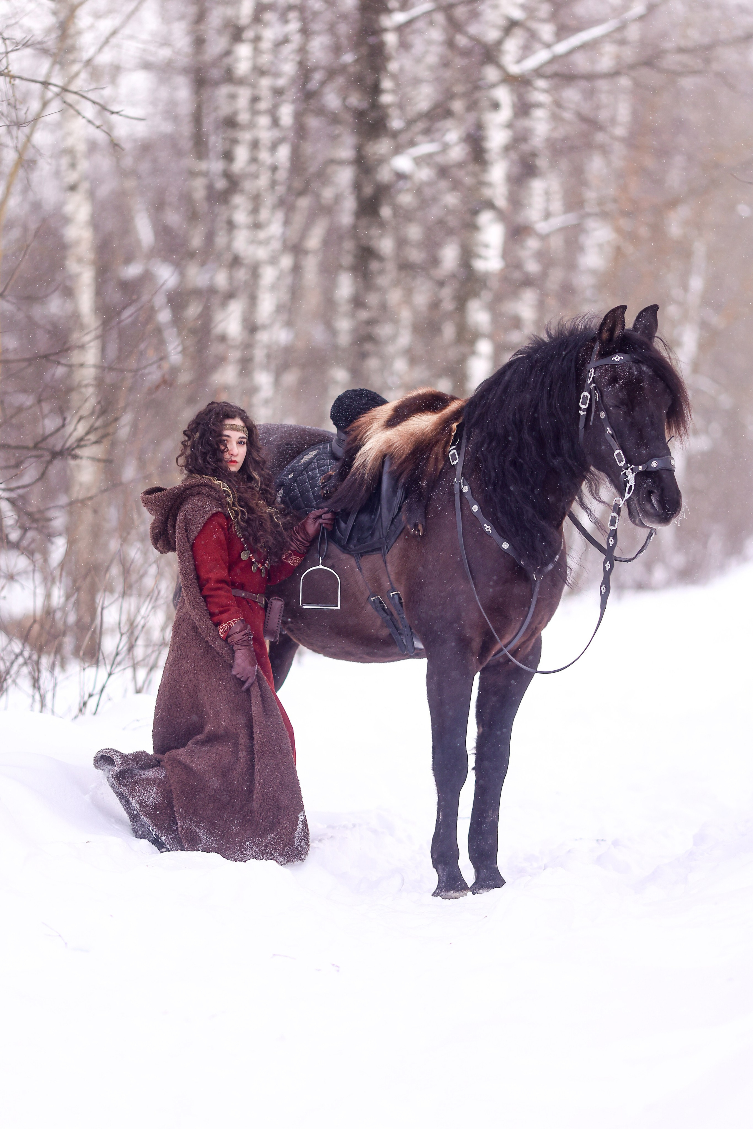 Фотосессия с лошадью в стиле викингов. Фотосессии с лошадьми