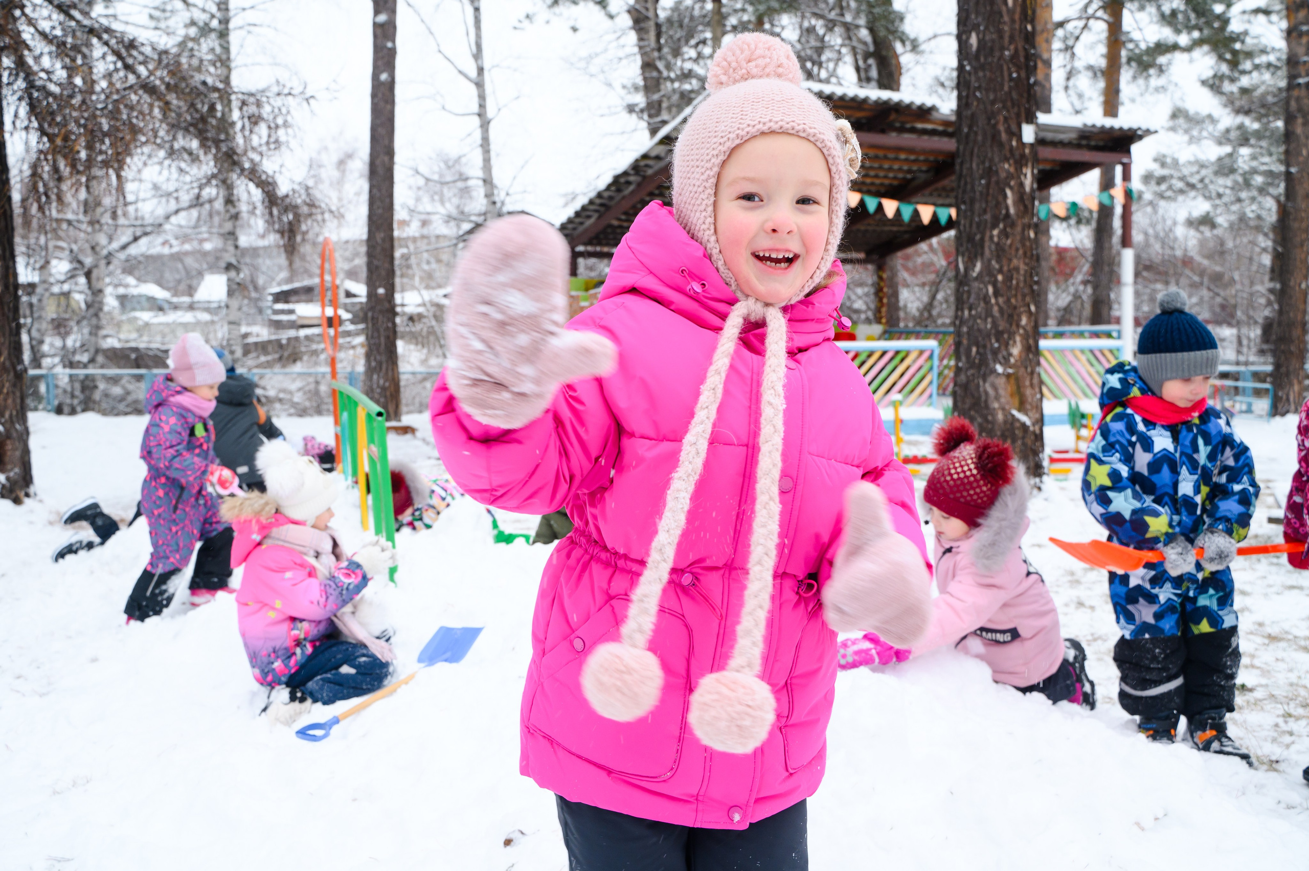 Зимняя прогулка в саду. Студия выпускных альбомов Ольги Галкиной. Томск