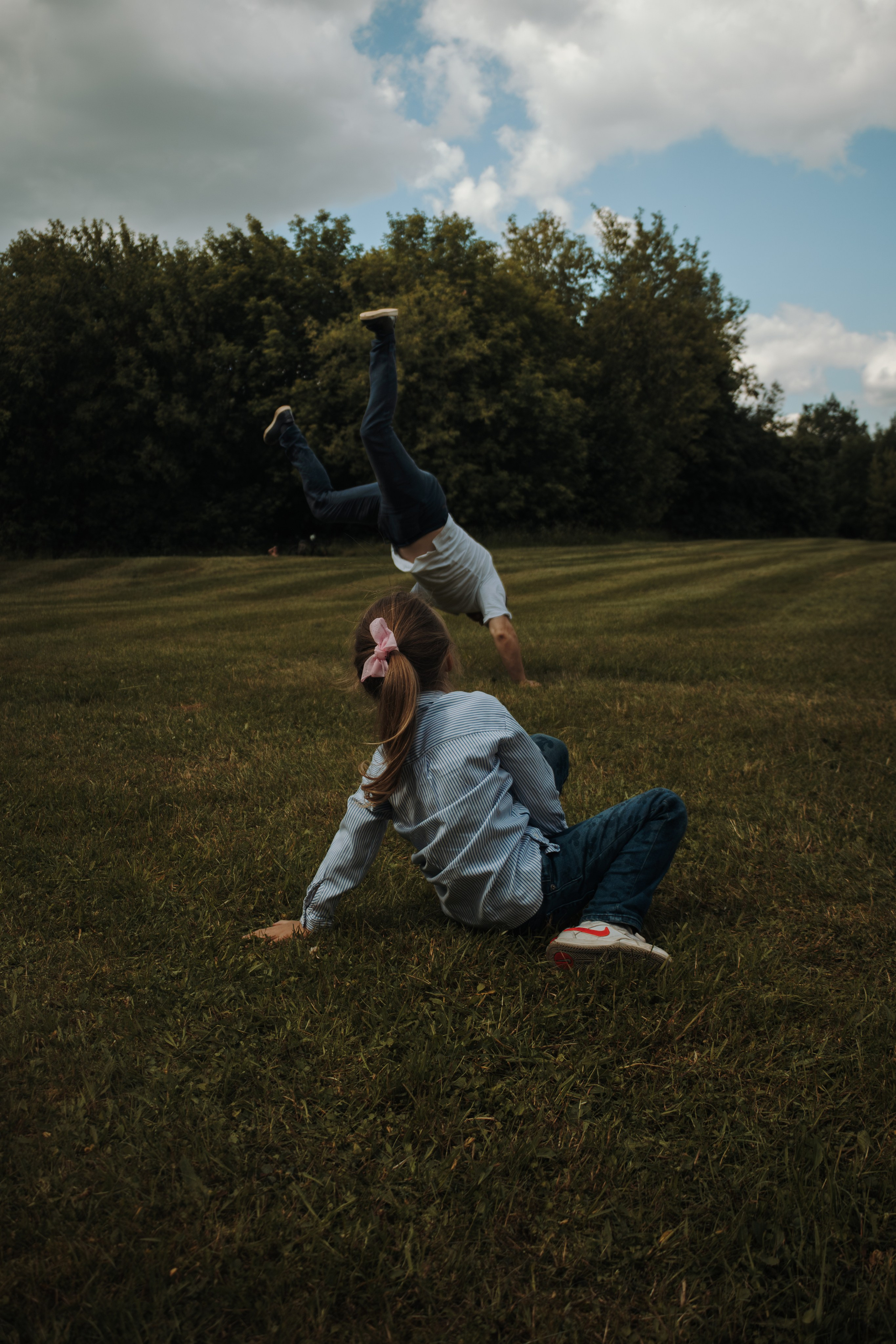 Семейная фотосессия с собаками в парке. Фотограф-анималист в Москве Екатерина Тихонова