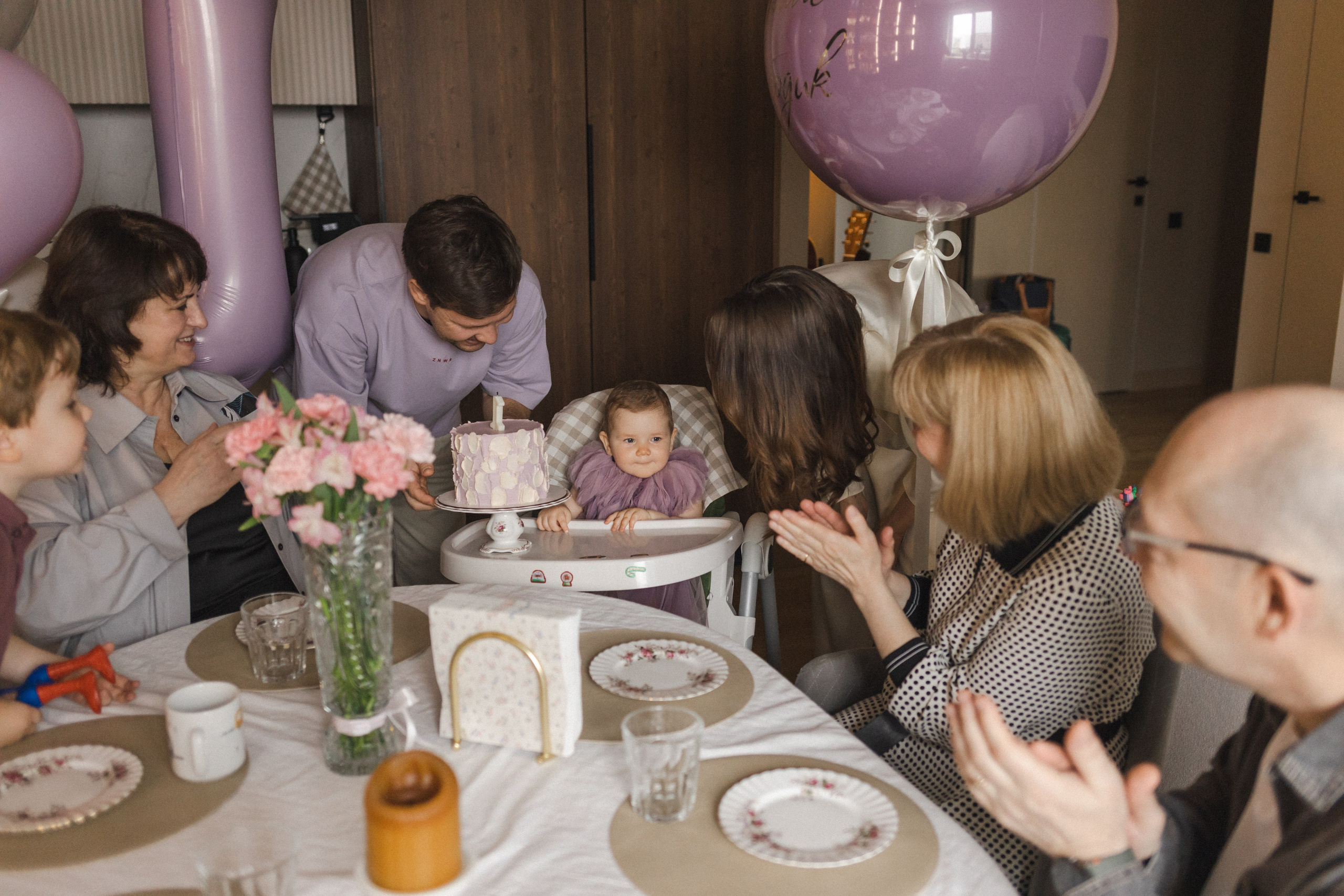 Аглае 1 годик. Семейный фотограф в Москве