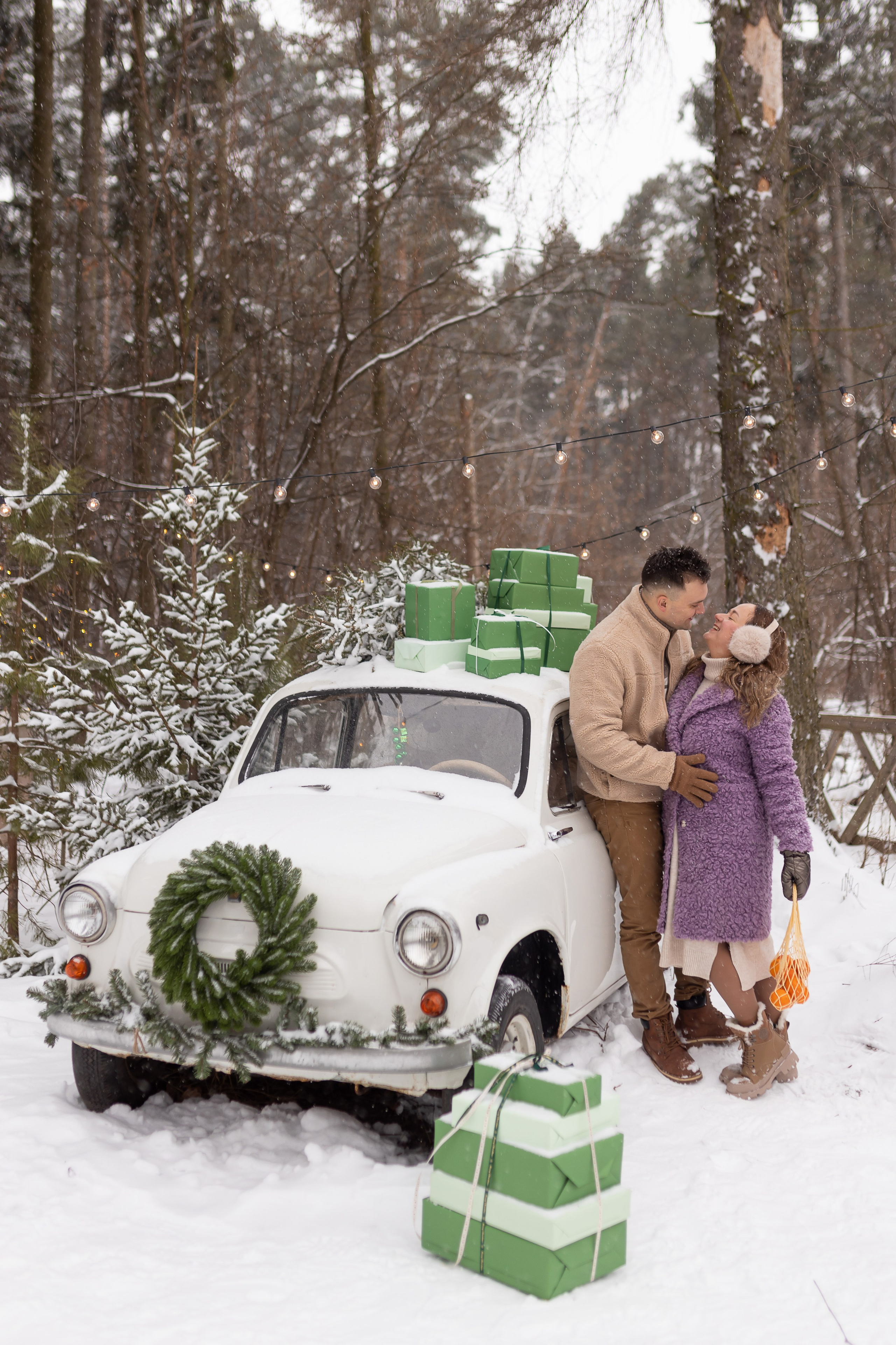 Первый снег в Декабре 2024. Семейный и детский фотограф в городе Подолск МО Крылова Ирина