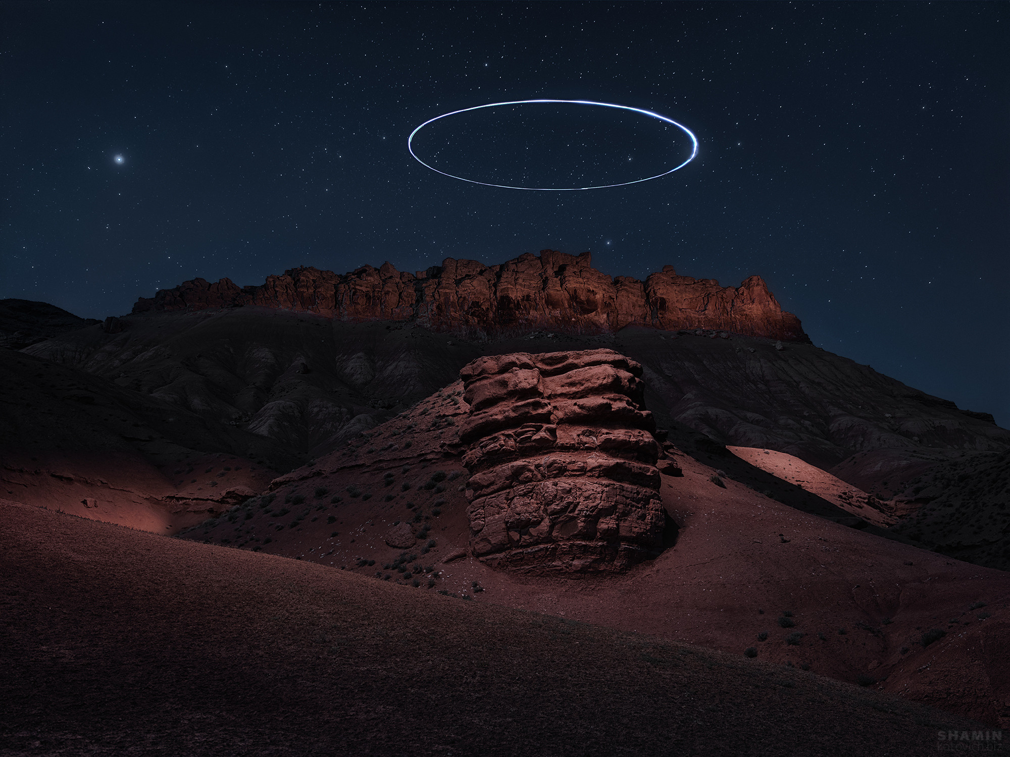 Ночной пейзаж. Фотограф Константин Шамин