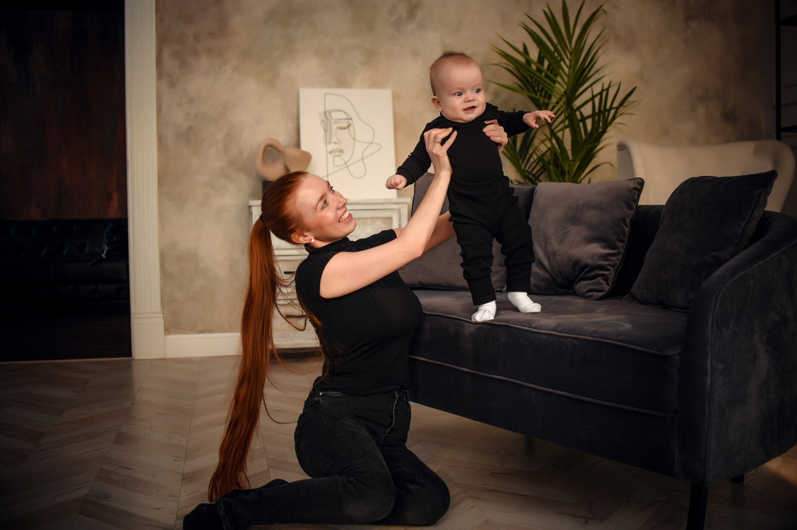 Семейная студийная фотосессия 3. Свадебный, семейный, детский, контент фотограф в Омске Максим Ильин