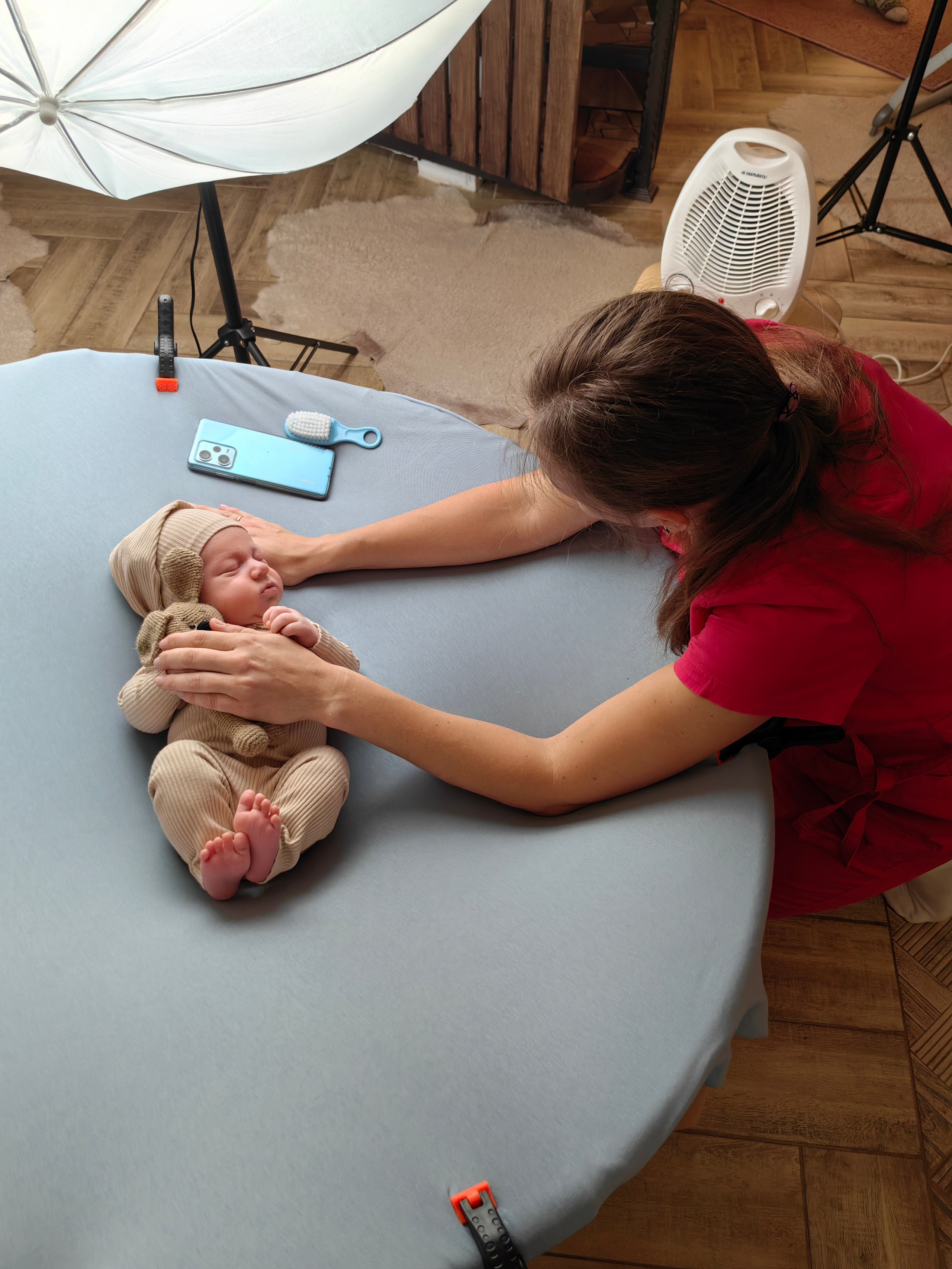 История одной съёмки (бэкстейдж). Фотограф новорождённых Анапа Елена Кушнарь