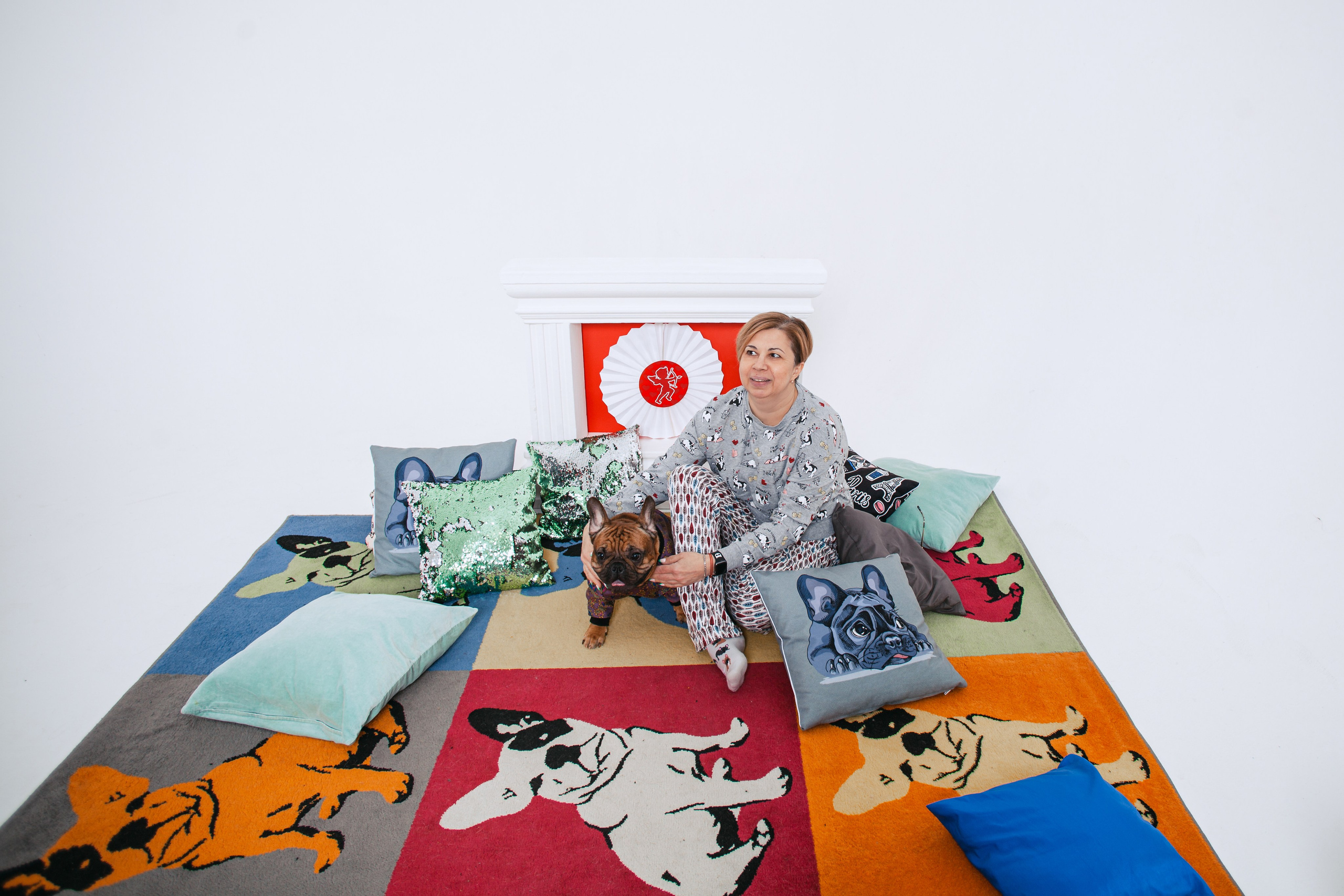 Пижамная вечеринка французских бульдогов и их хозяев. Фотограф-анималист Татьяна Степанова