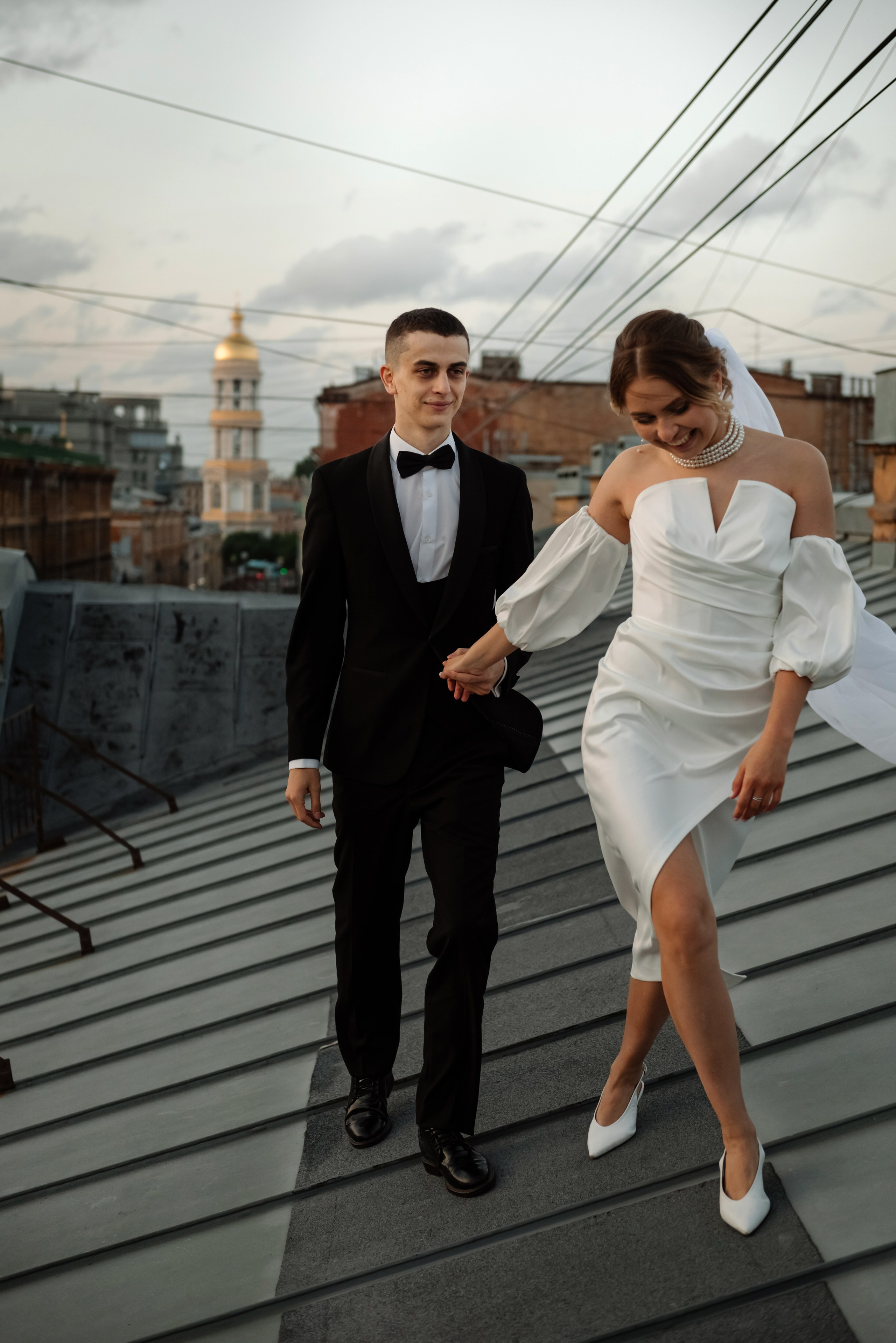 Любовь на крыше. Свадебный и сеейный фотограф в Санкт-Петербурге Елена Худякова