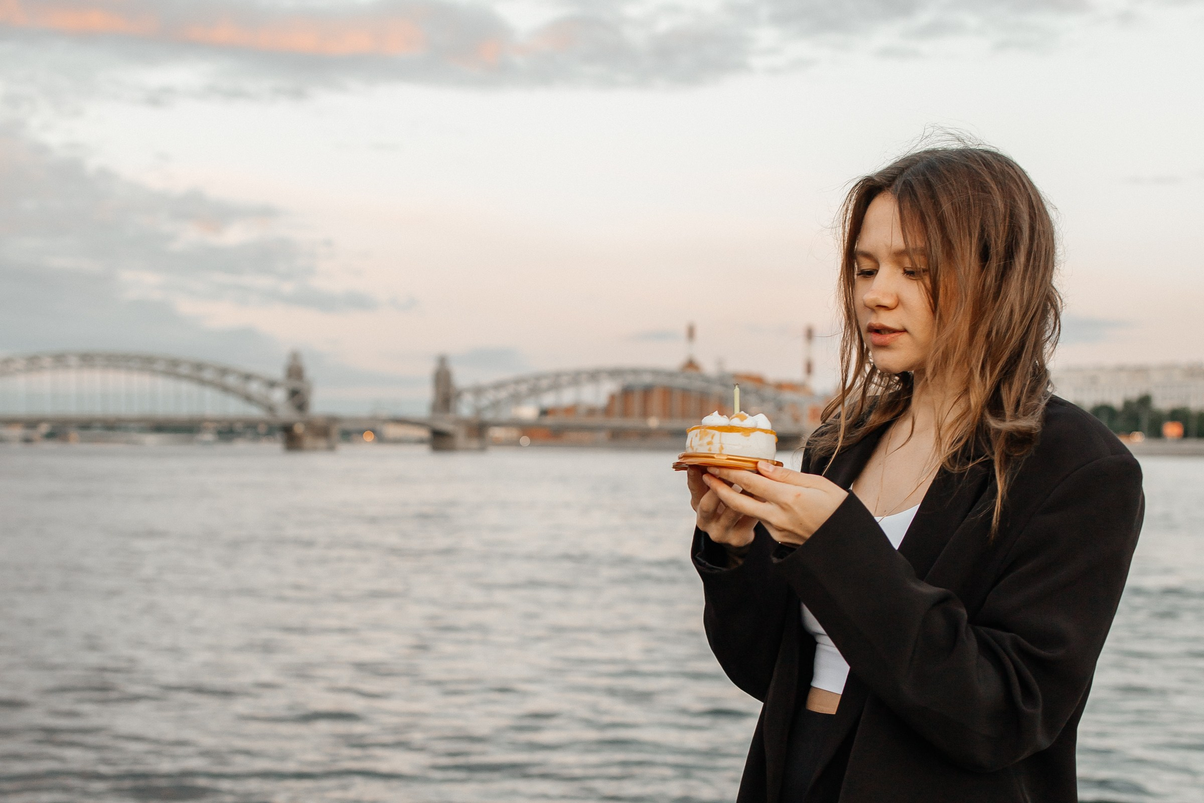 Рассвет на набережной. Фотограф в Санкт-Петербурге Аня Григорьева ♡