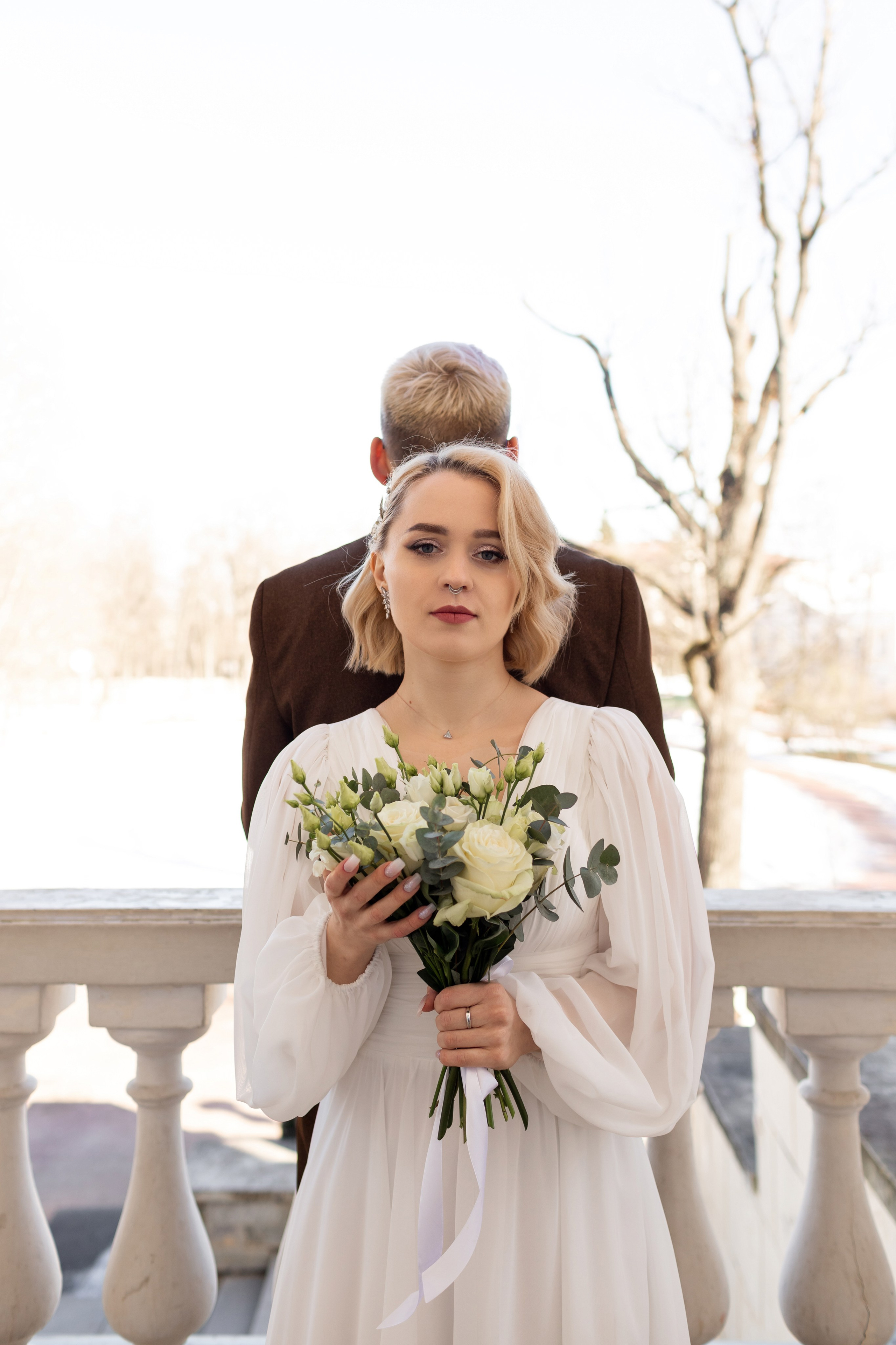 Идея для свадебной фотографии.