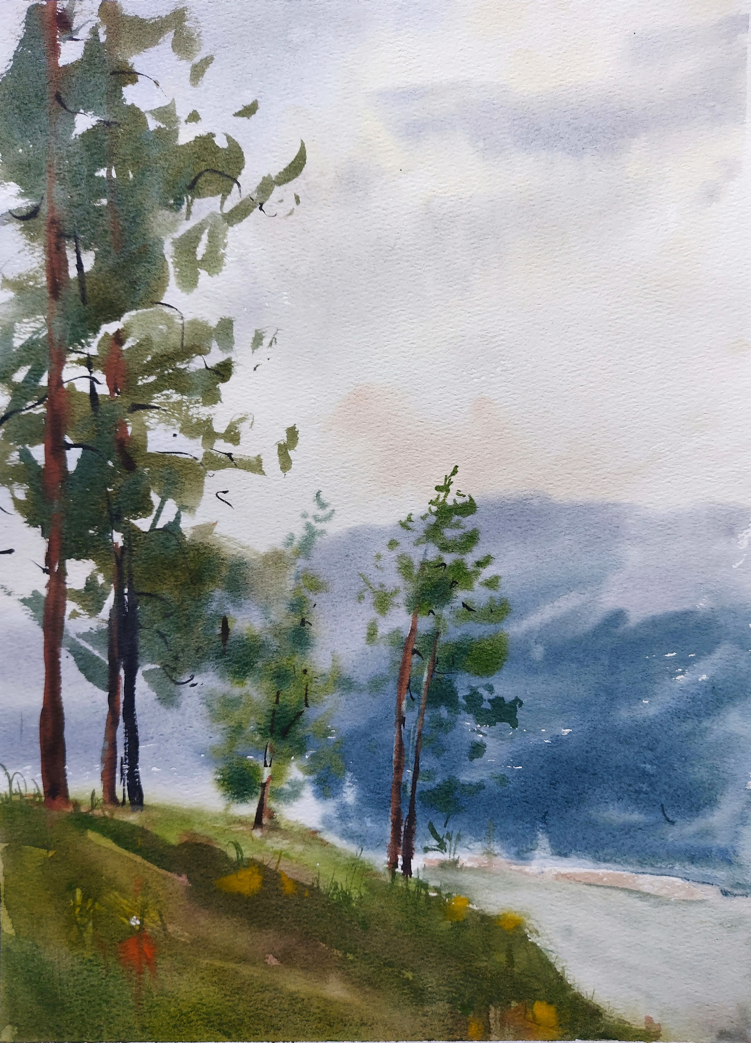 Katun River | Altai Mountains, Russia | August 2025 | 26.5 x 36.5 cm (~A3)