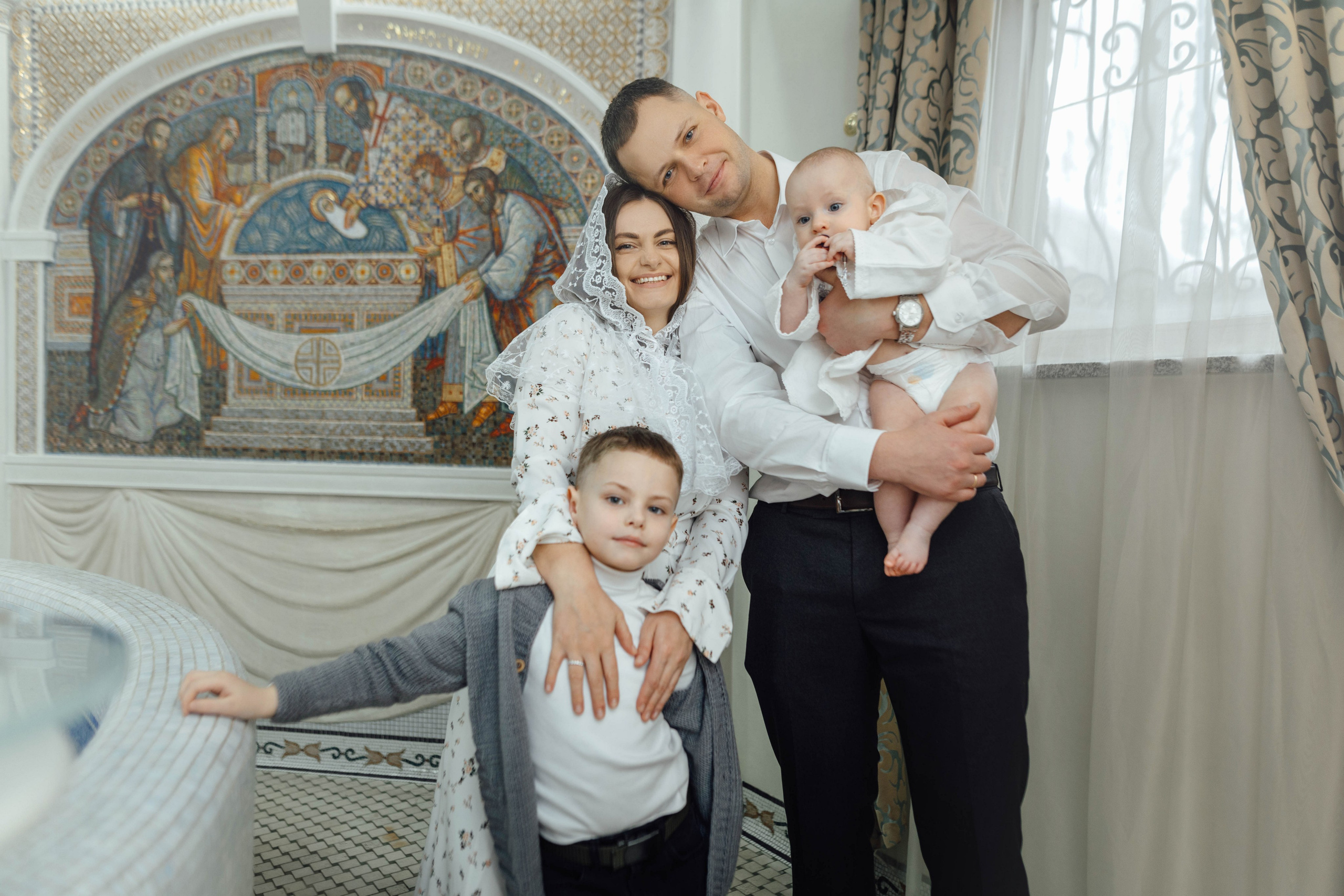 Крещение Матвея, храм Святой Троицы, декабрь 2025