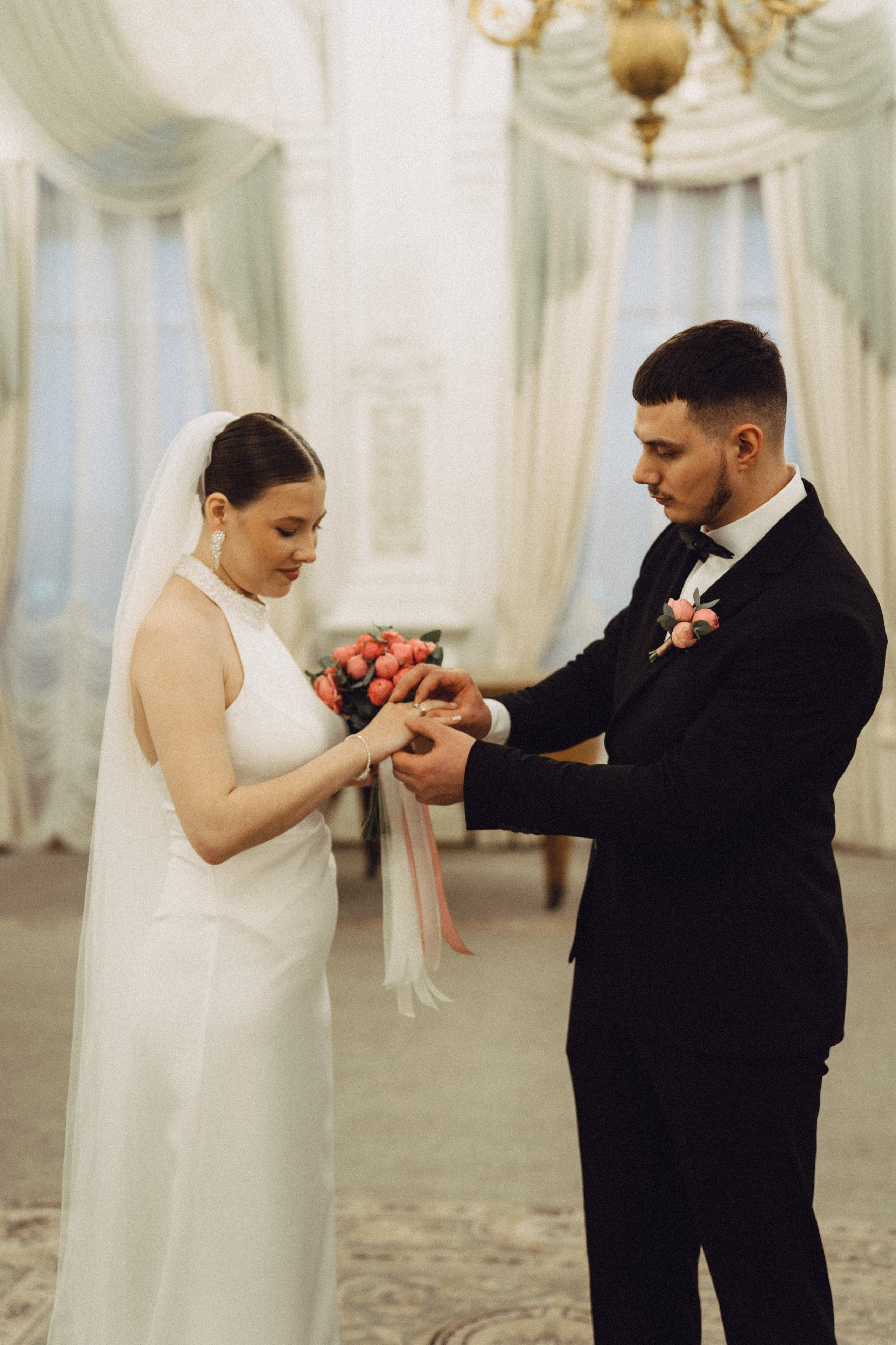 СВАДЕБНАЯ СЬЕМКА В ПЕВОМ ДВОРЦЕ БРАКОСОЧЕТАНИЯ. Профессиональный фотограф, Санкт-Петербург — Виктория Богомолова