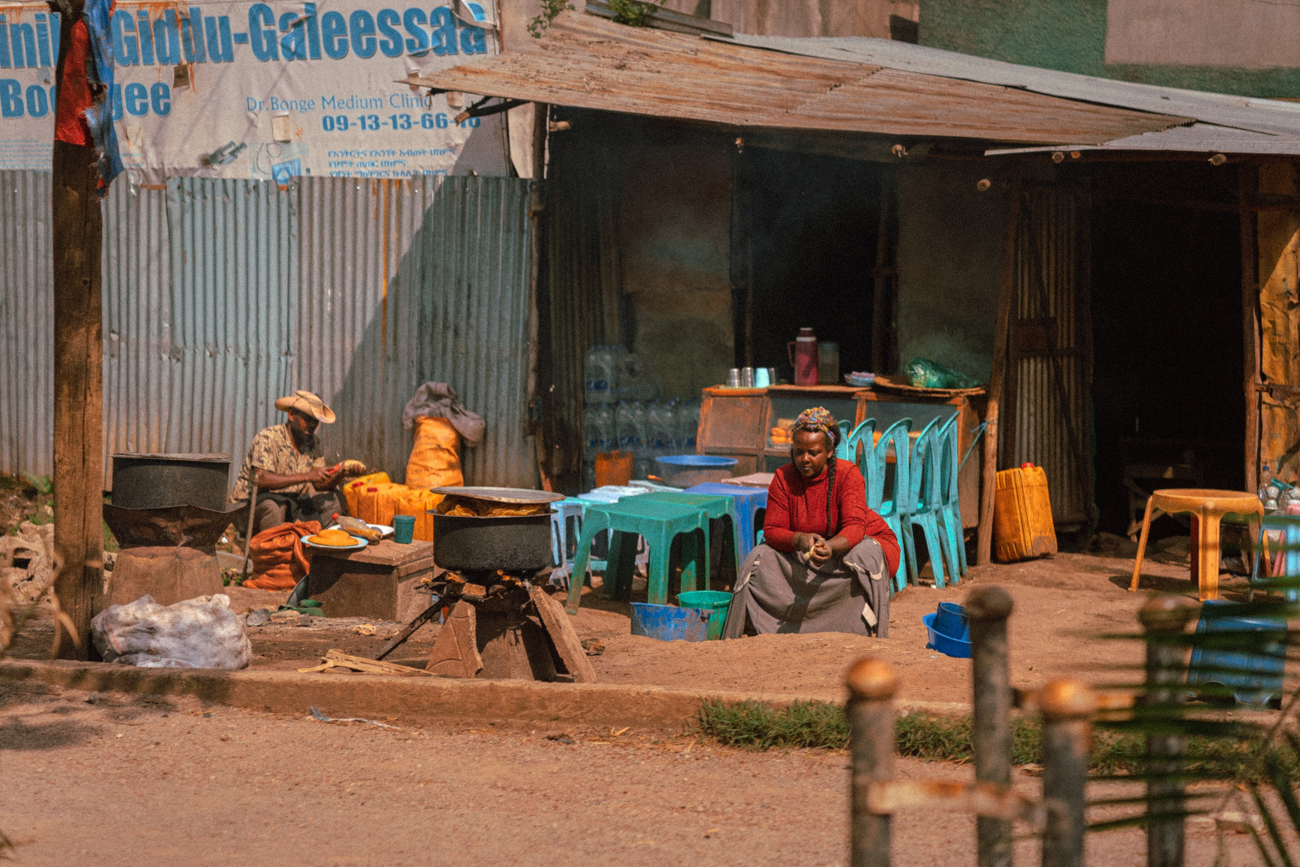 Придорожное кафе в Эфиопии