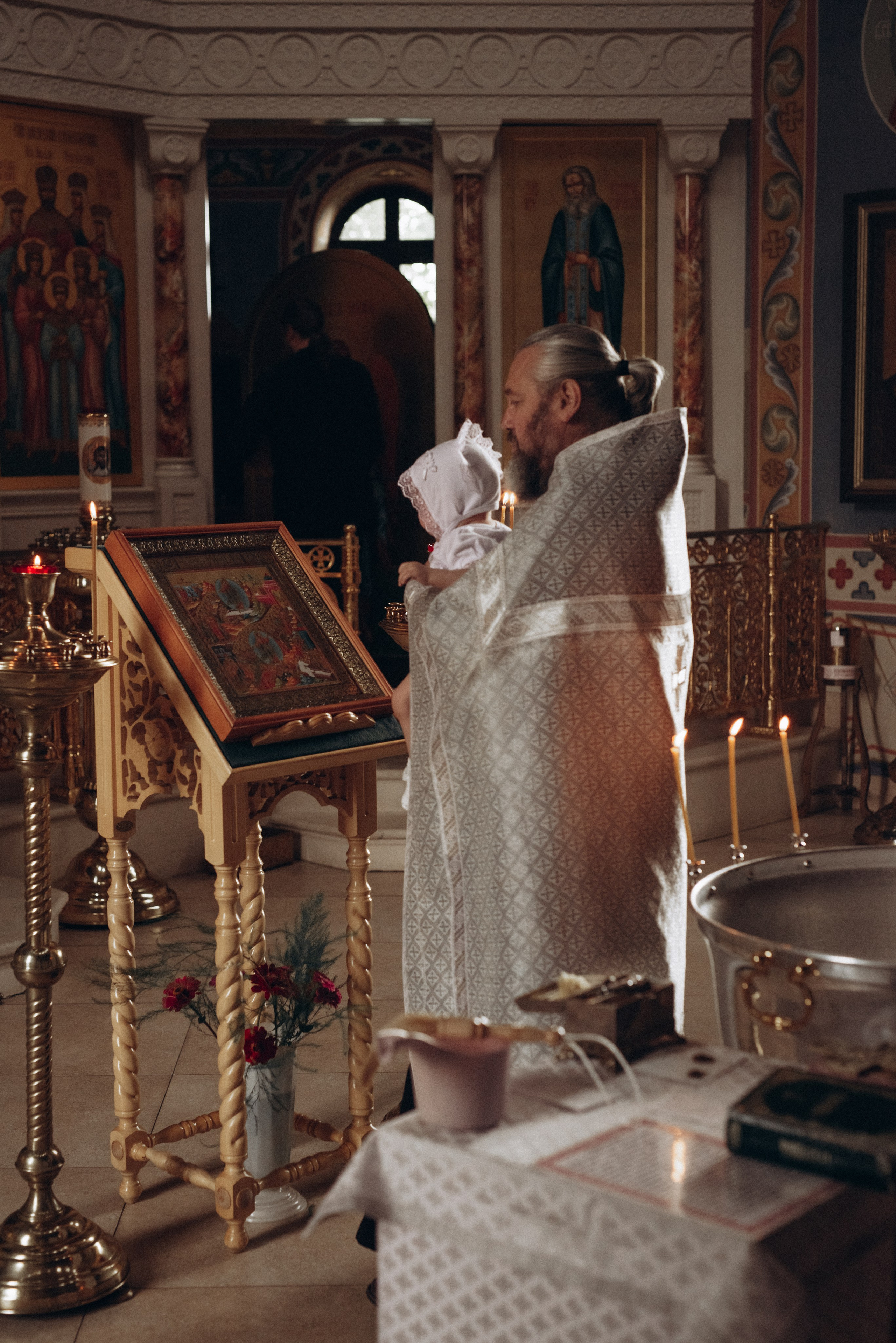 Крещение Ксении и Елизаветы. Фотограф новорождённых и семейный фотограф в Иваново Любовь Капранова