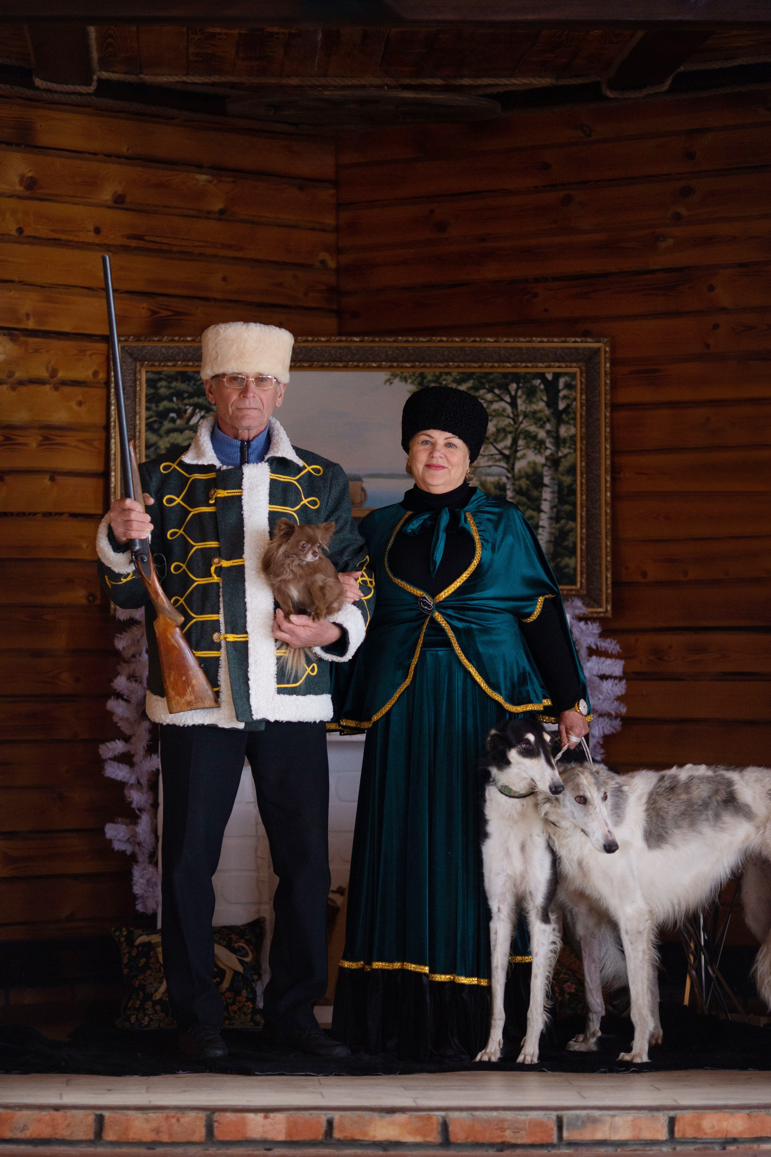 Костюмированный Фотодень «Царская охота» с лошадьми и борзыми в традиционных русских нарядах. Фотосессии Ростов-на-Дону, Новочеркасск Юлия Гросс