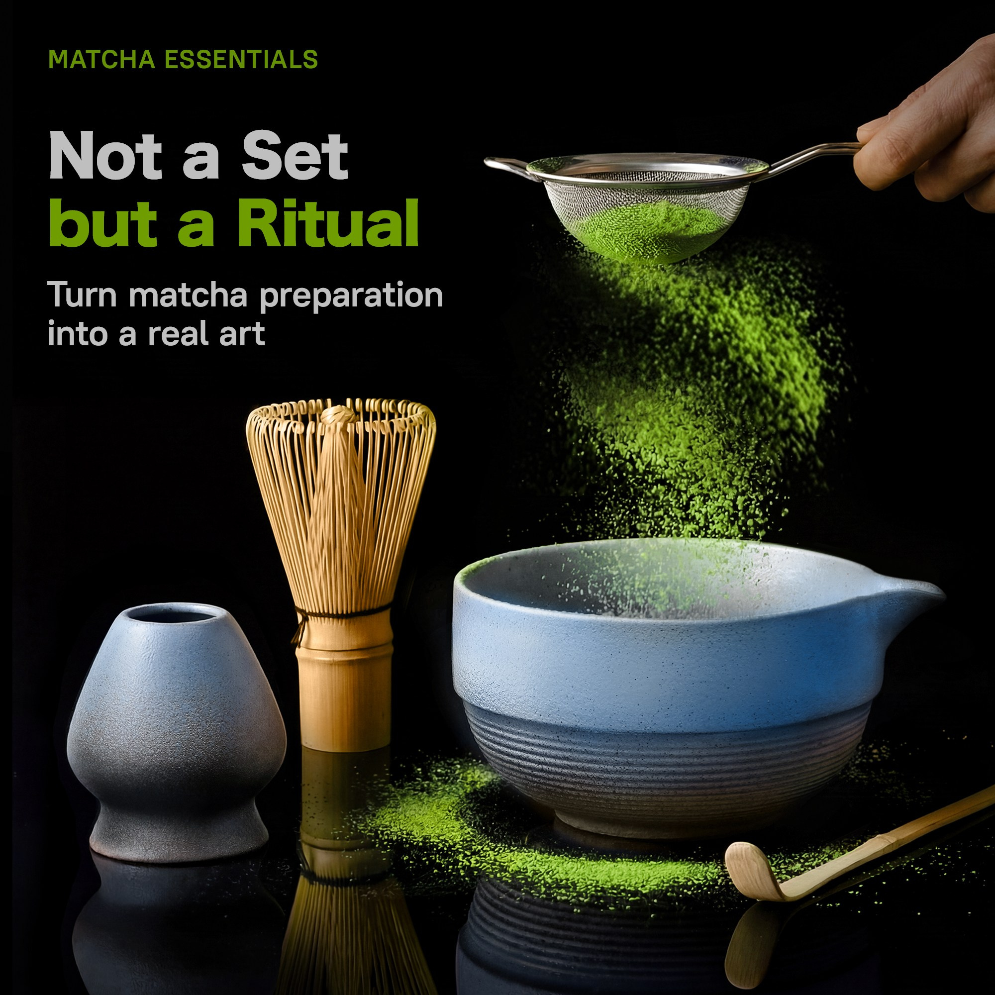 Matcha set. Дизайн карточек товара для Wildberries, Ozon, Amazon