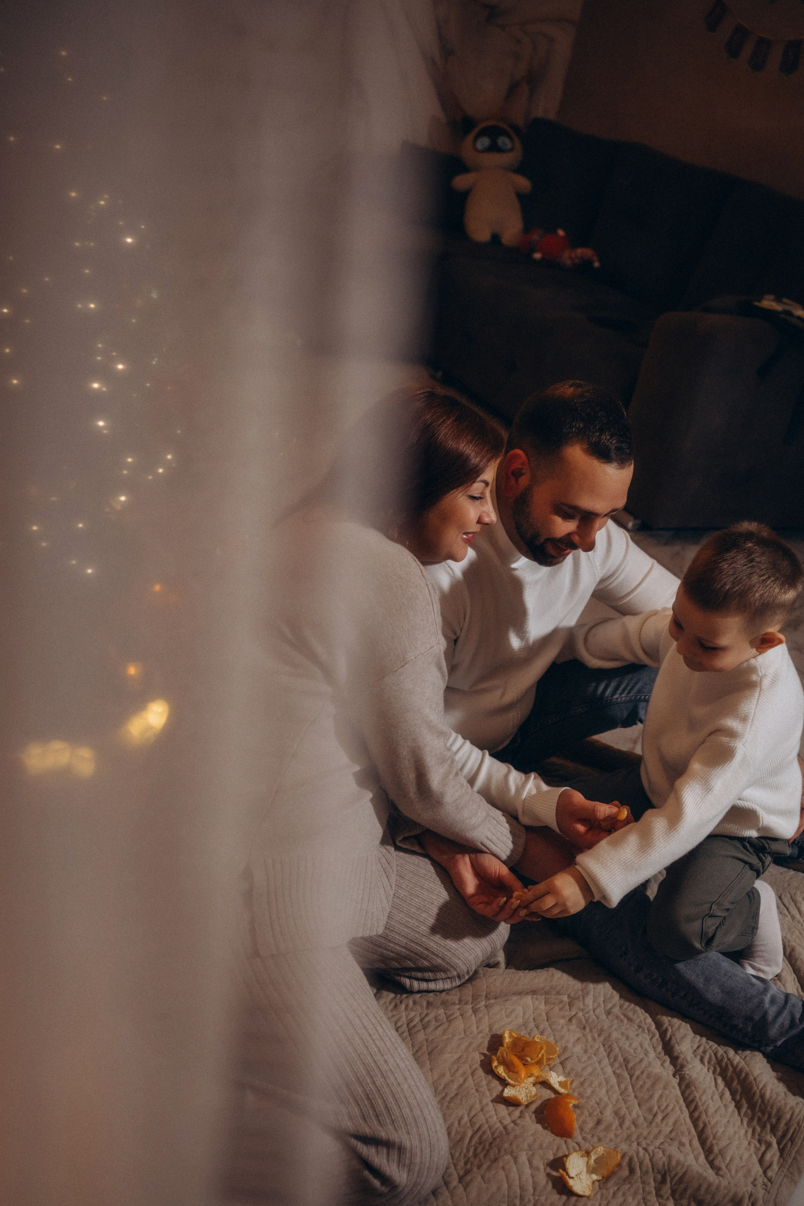 Семья Киприяновы, Новый год дома. Семейный фотограф в Белгороде Амелина Алина