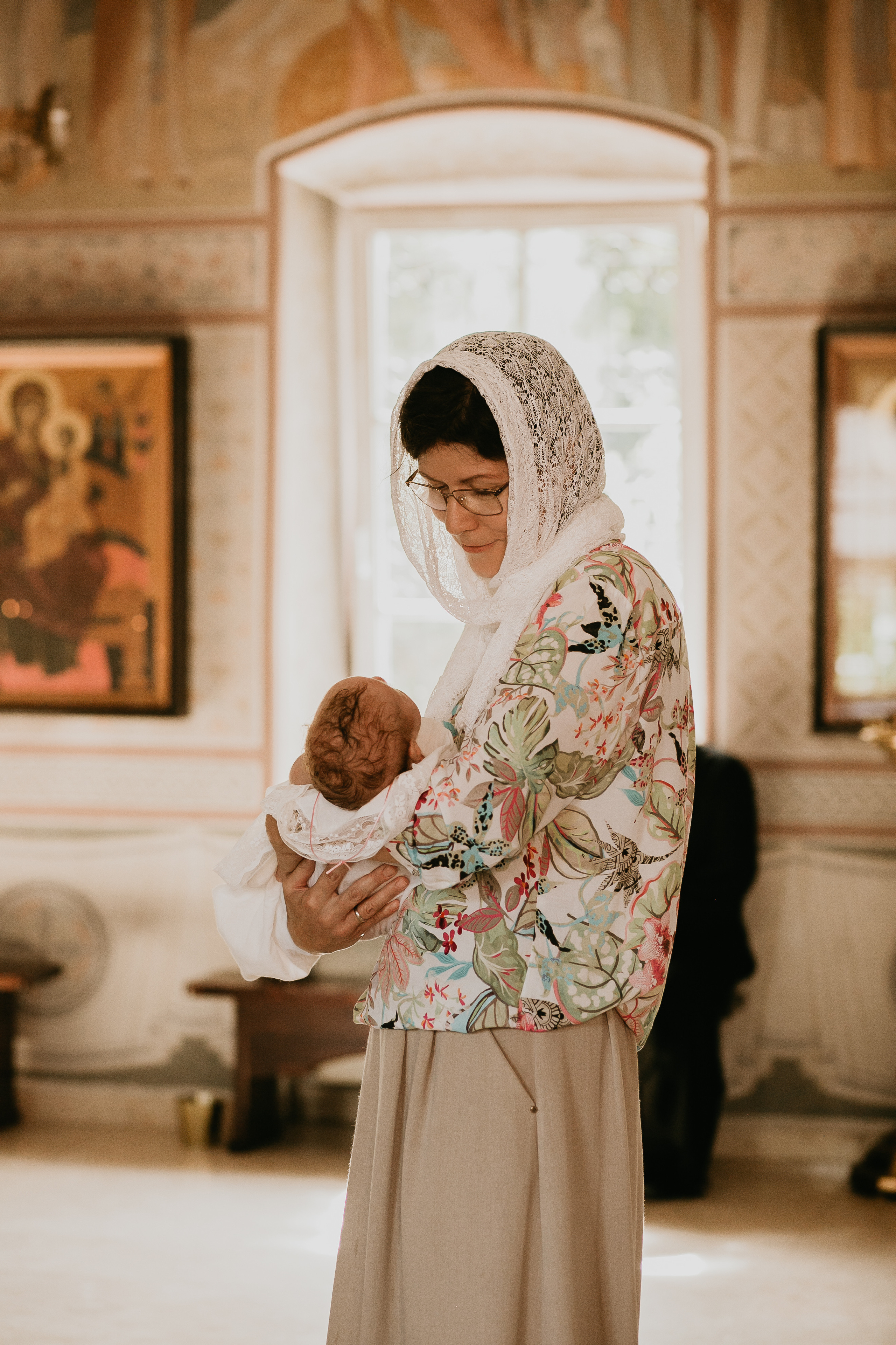 Крещение в храме с. Луцино. Фотограф Олеся Бакалина
