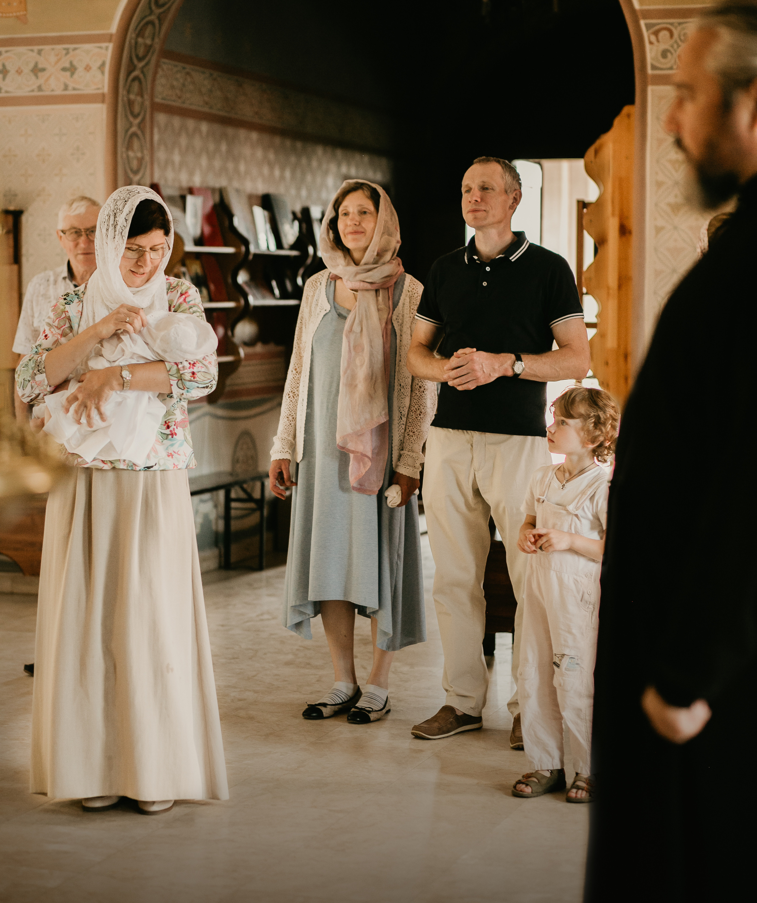 Крещение в храме с. Луцино. Фотограф Олеся Бакалина