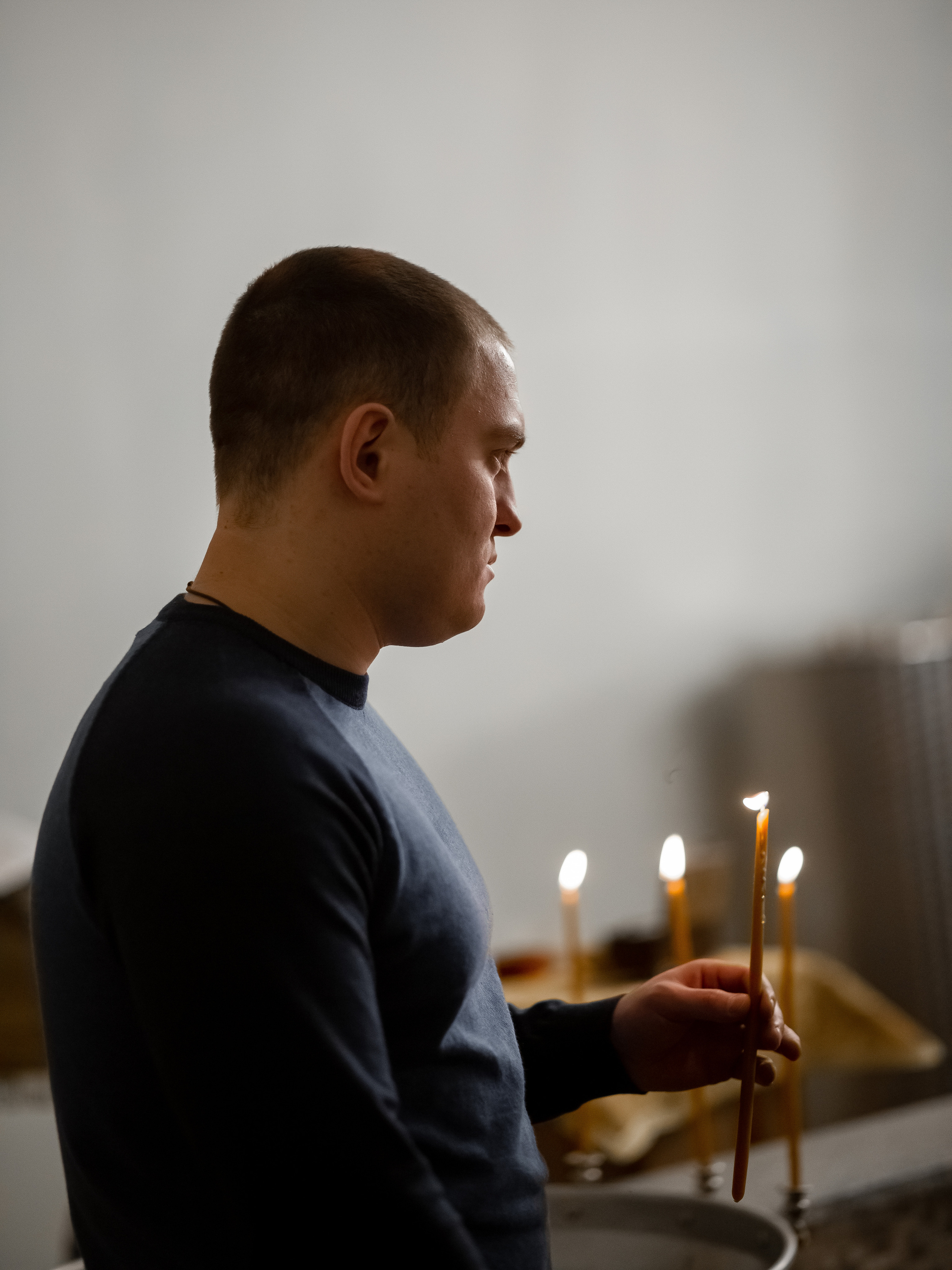 Таинство крещения в храме г. Звенигрод. Фотограф Олеся Бакалина