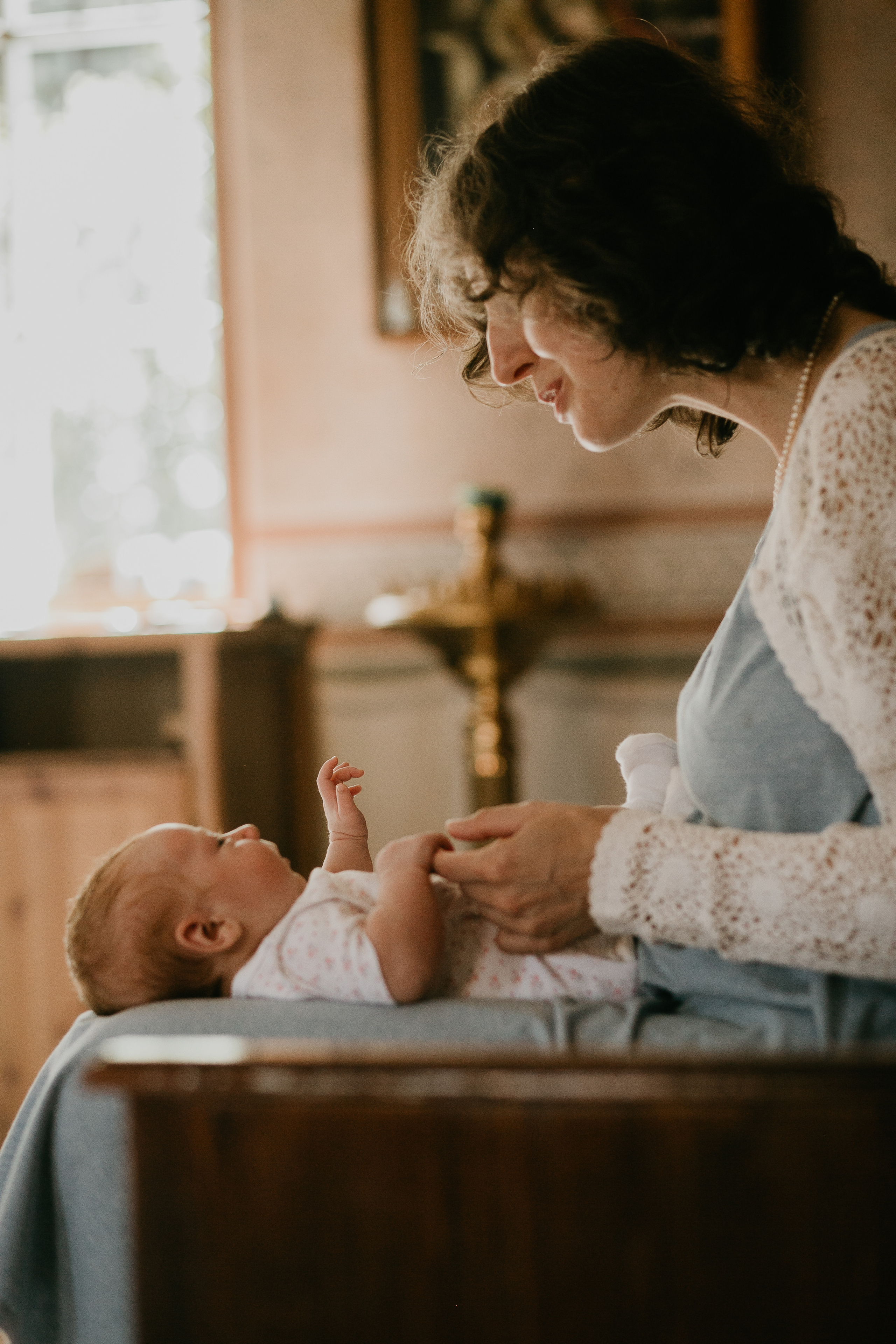 Крещение в храме с. Луцино. Фотограф Олеся Бакалина
