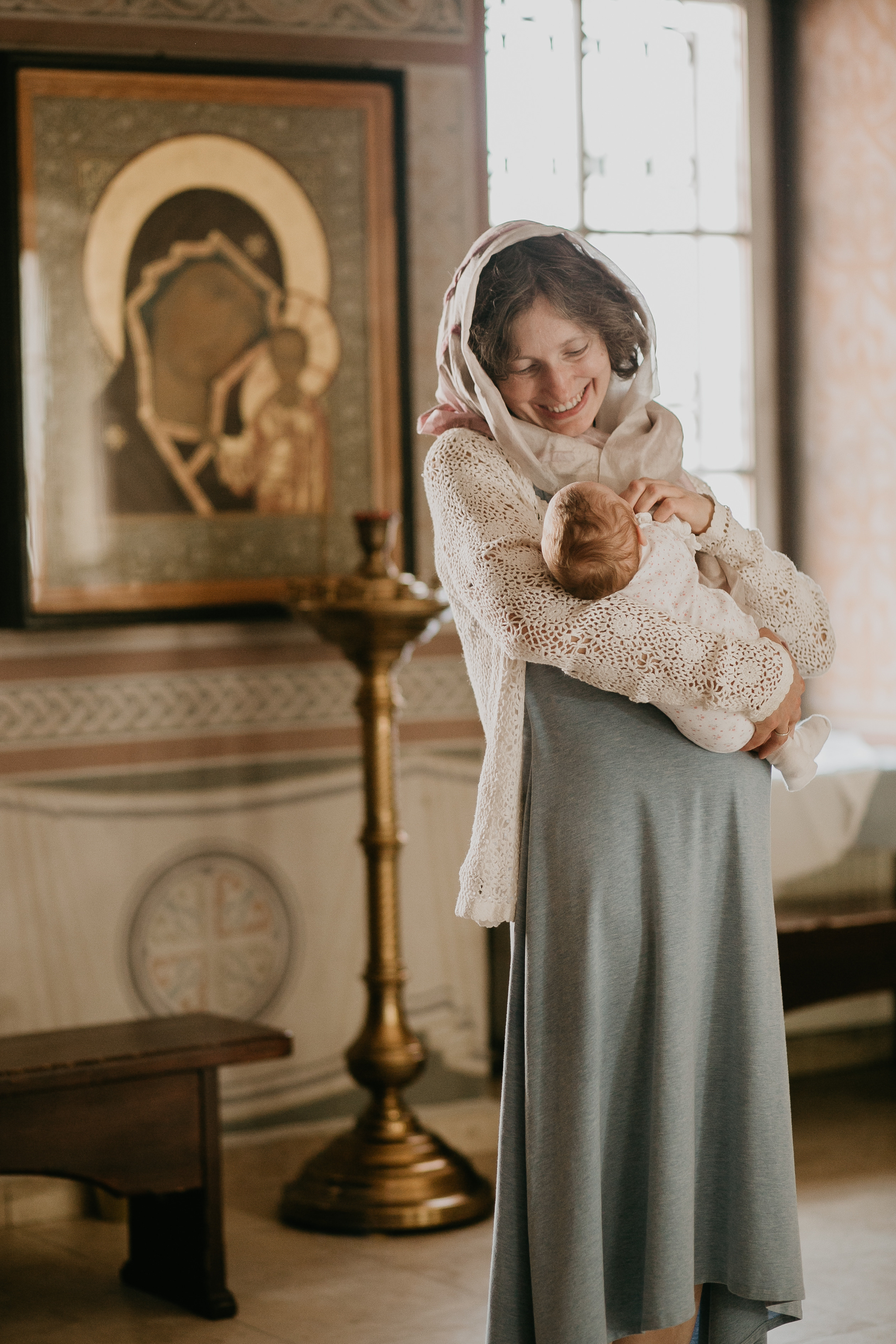 Крещение в храме с. Луцино. Фотограф Олеся Бакалина