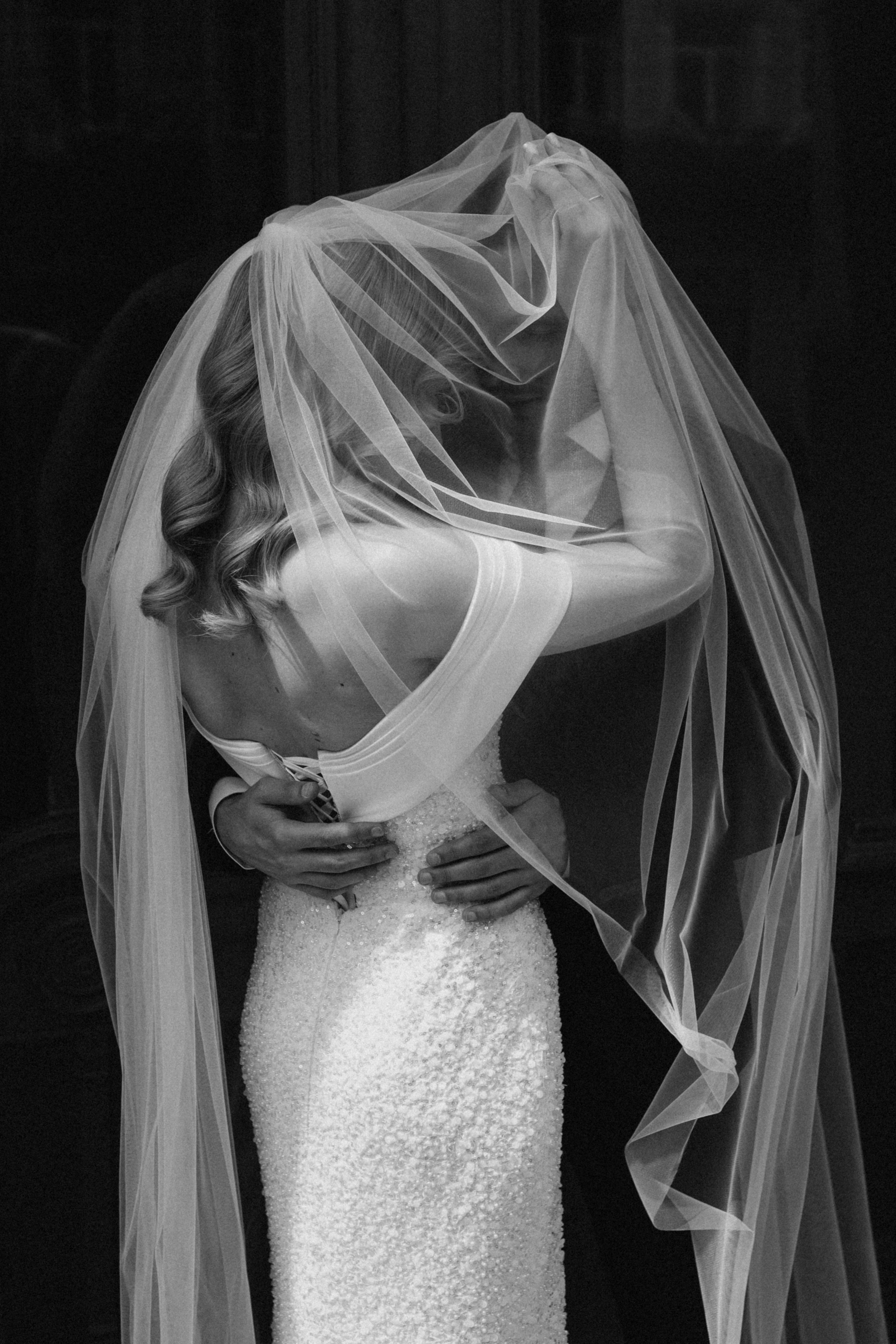 Фата в виде сердечка. Свадебный и семейный фотограф в Самаре и Москве