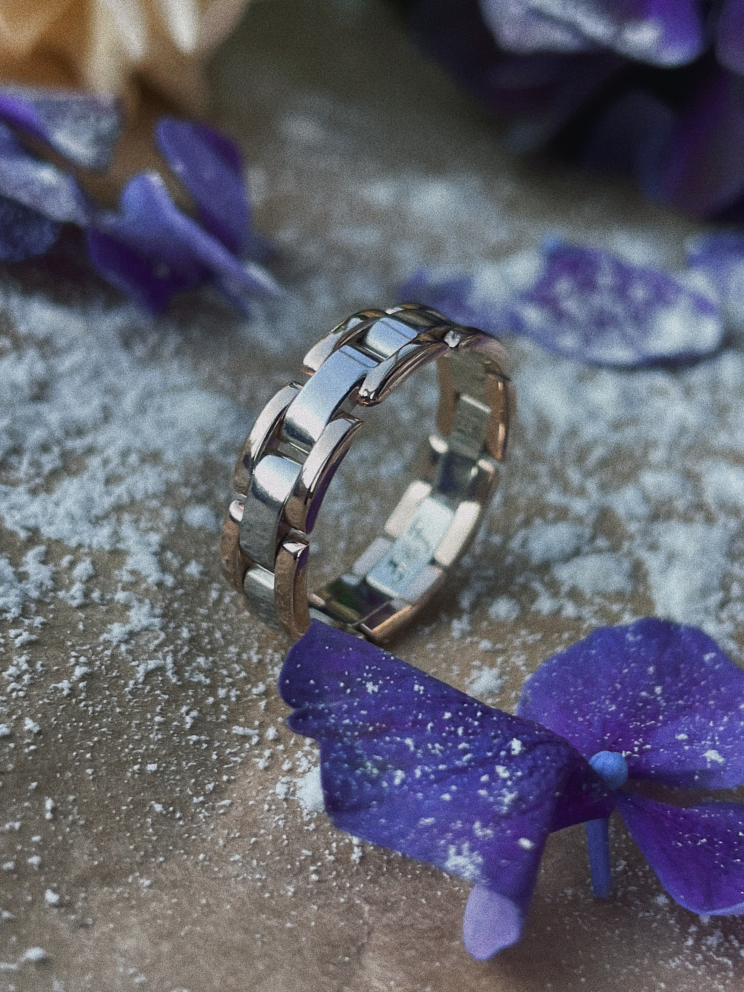 Переделанное мужское обручальное кольцо из белого и красного золота . Металл клиента. 