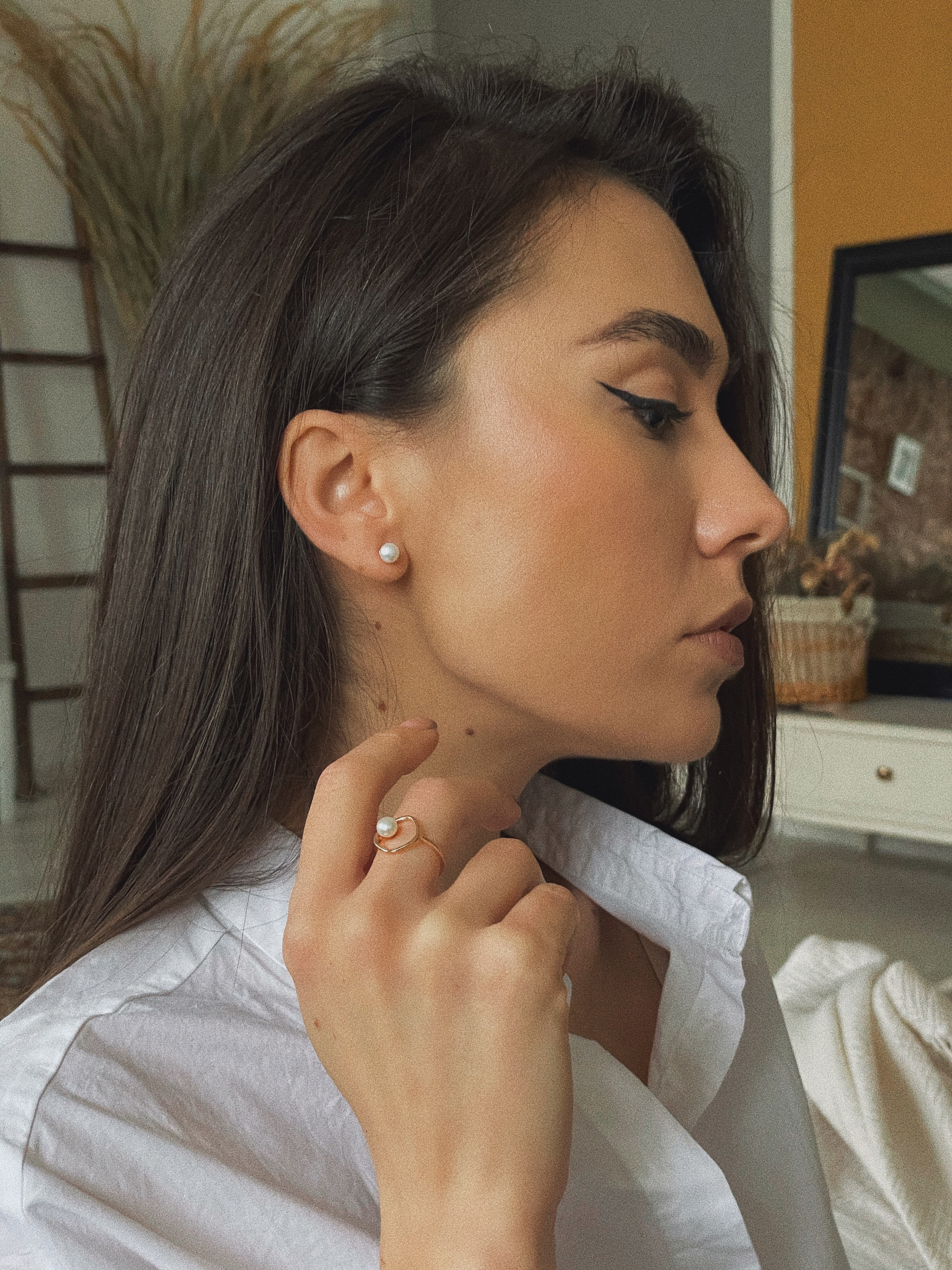 SHEERIN COLLECTION. Серебро 925 пробы, золочение, жемчуг. 