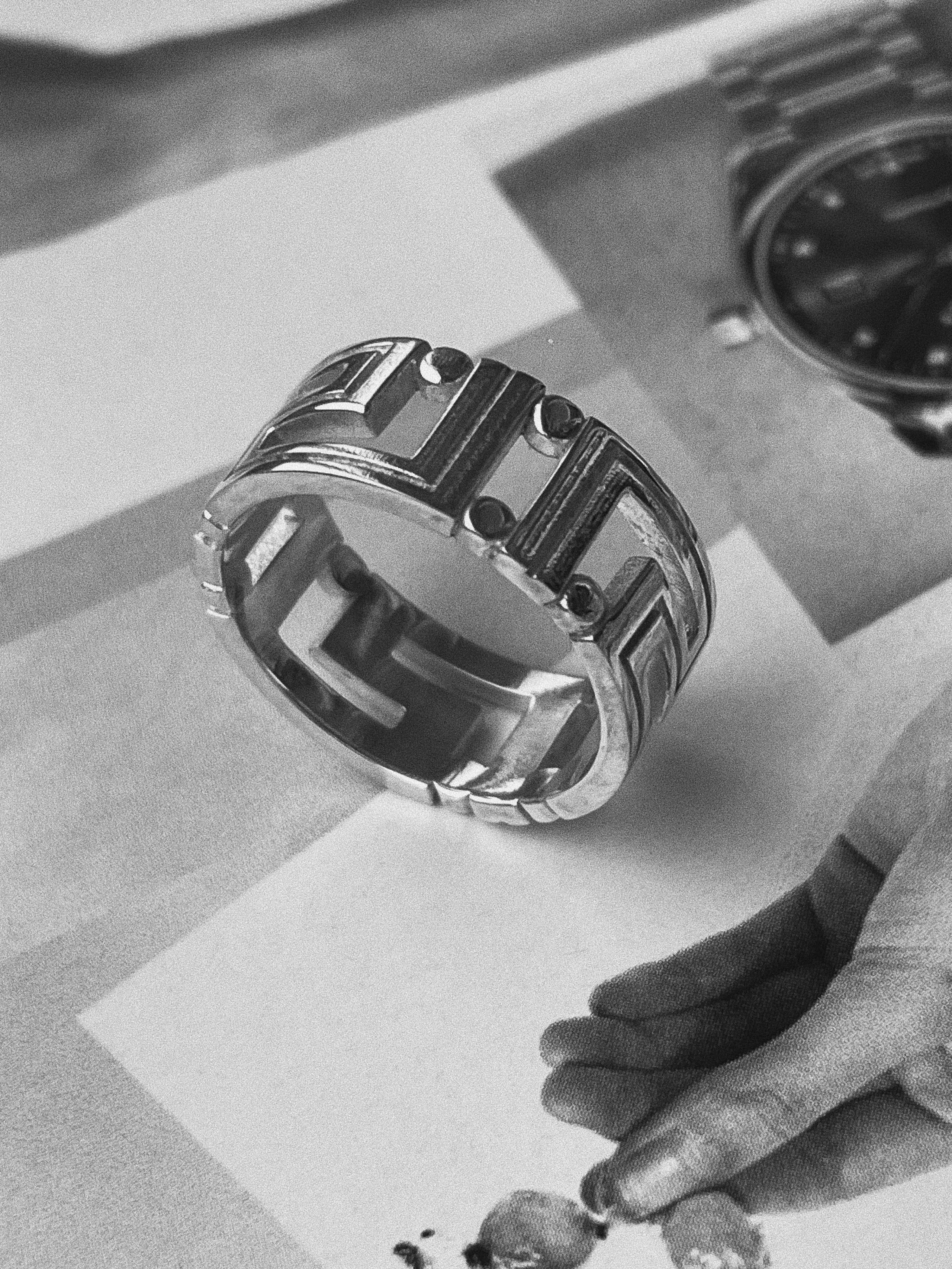 Мужская печатка из серебра 925 пробы. 