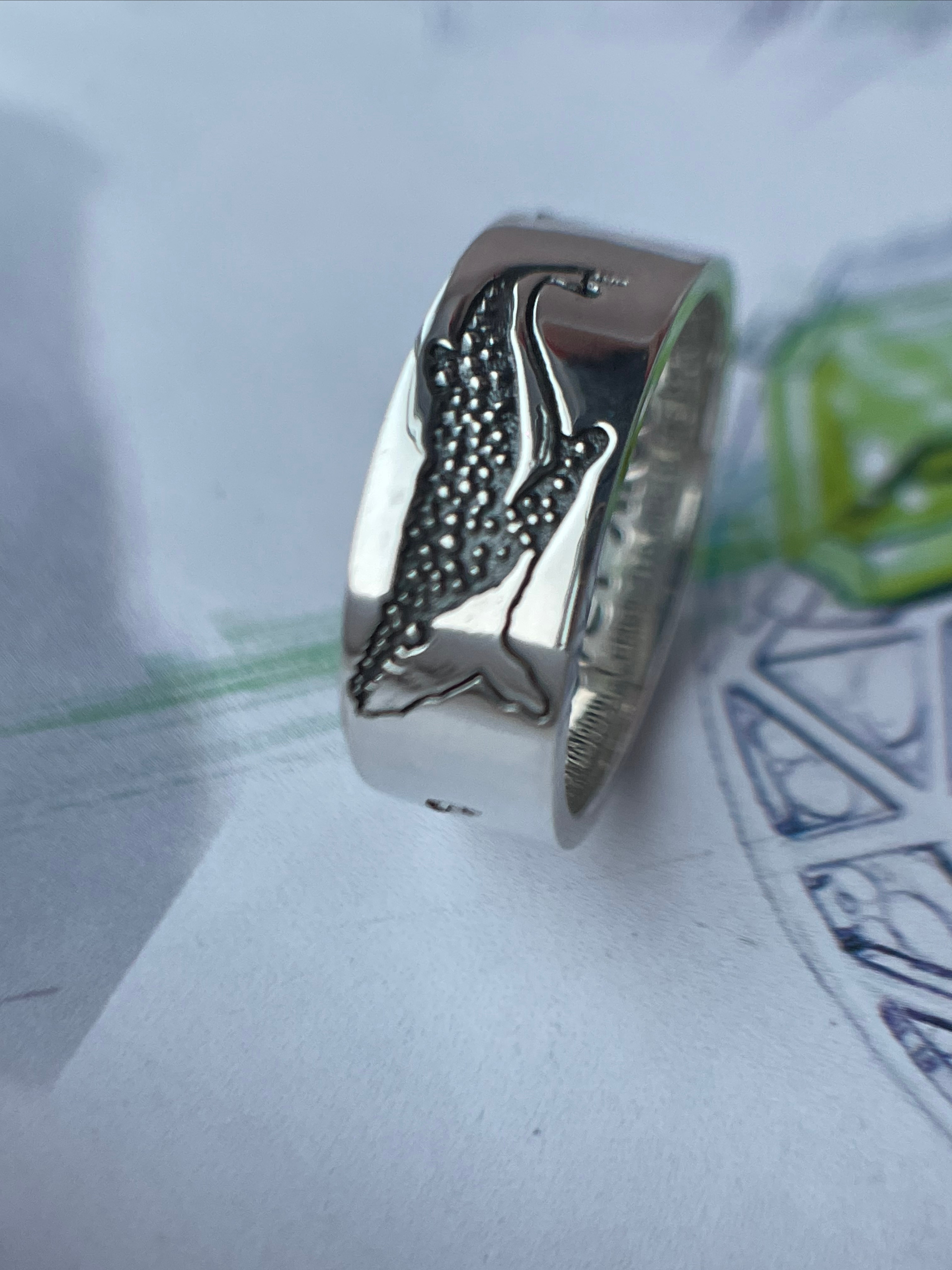 Кольцо из серебра 925 пробы, чернение. Символ семьи, подарок на рождение второй дочери.