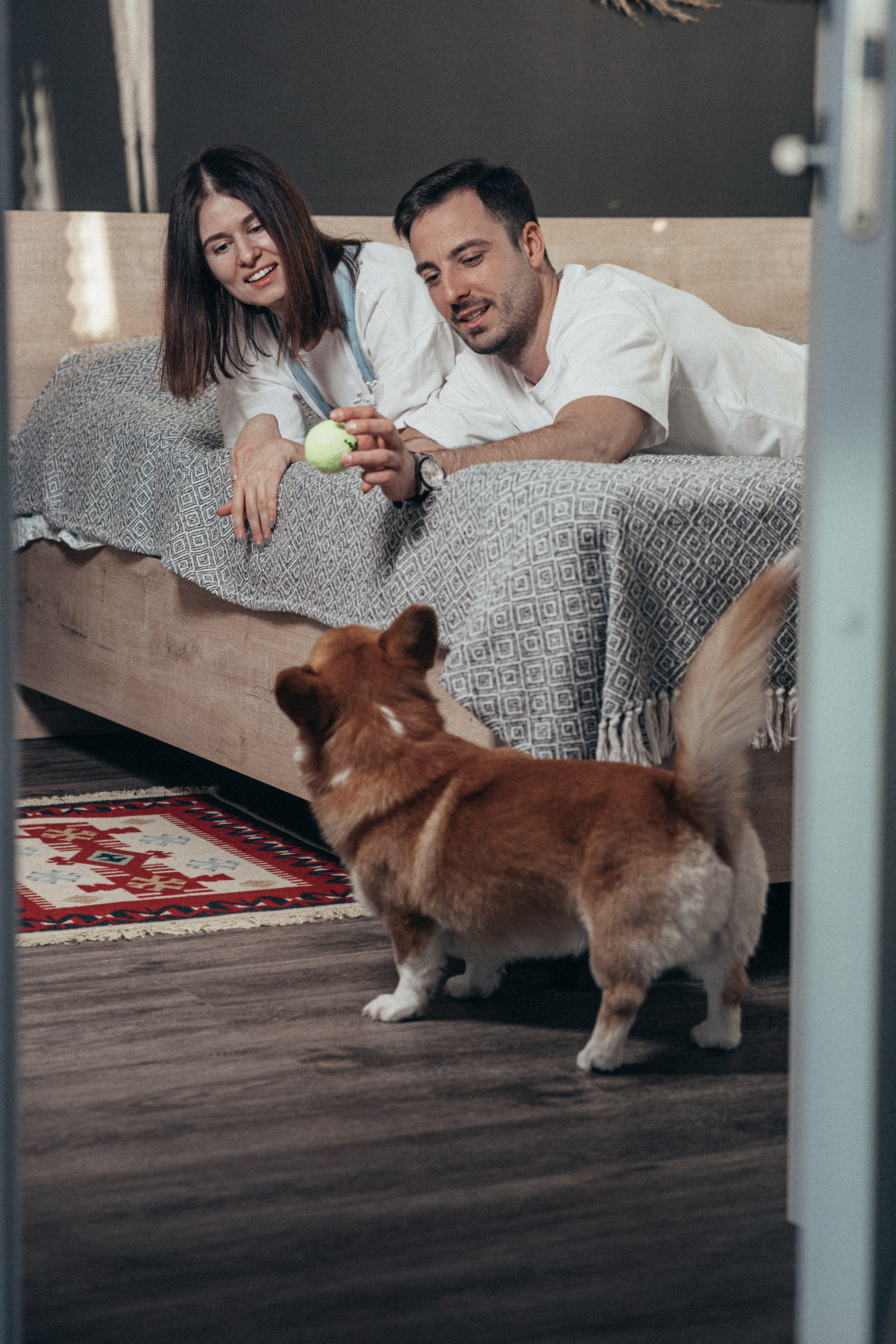 Кирилл, Настя и коржик Рико