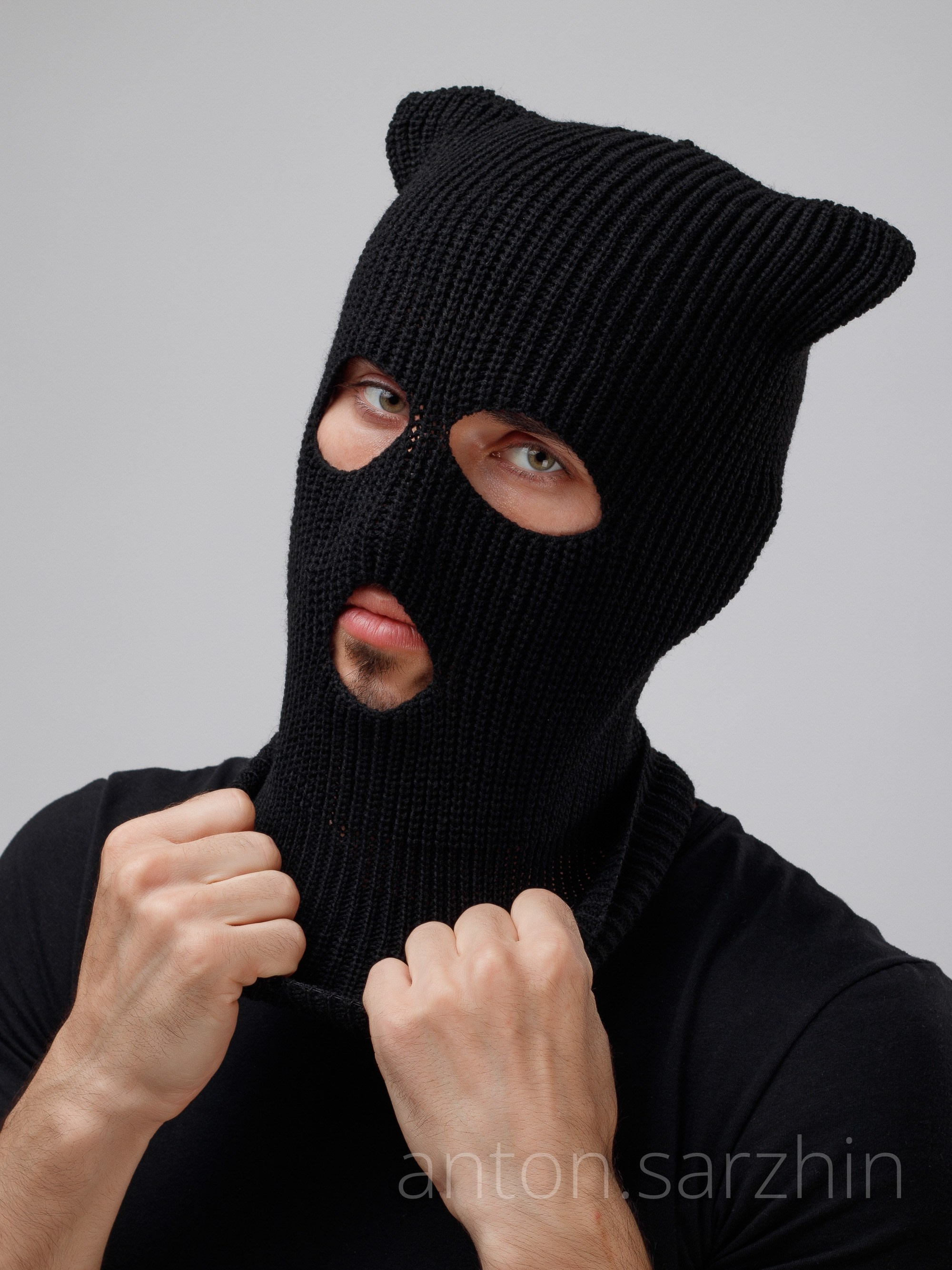 Балаклава черная мужская