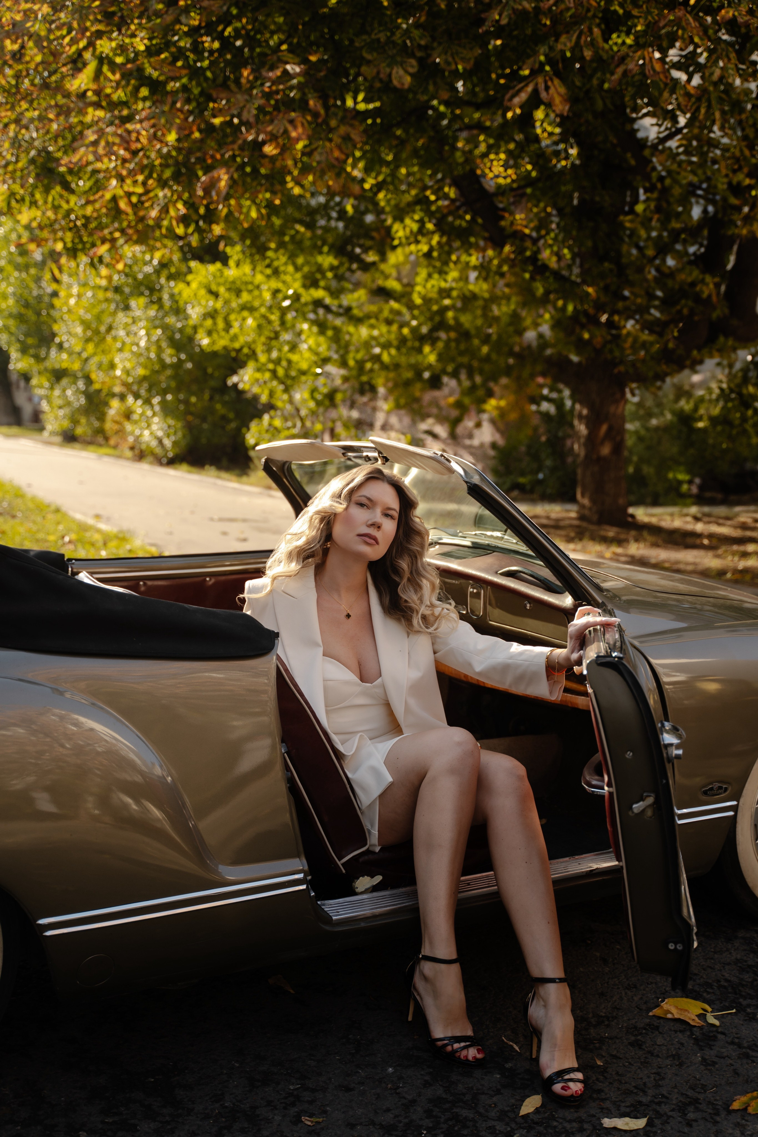 История с ретро кабриолетом. Портретный фотограф в Москве