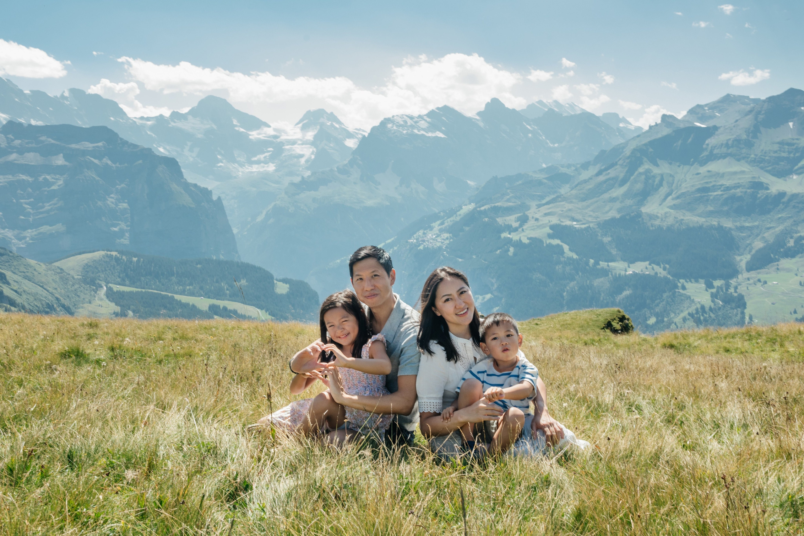Dorothy, Richard, Zoe and Liam (Mannlichen). Photographer in Switzerland and Europe Anna Alekseenko